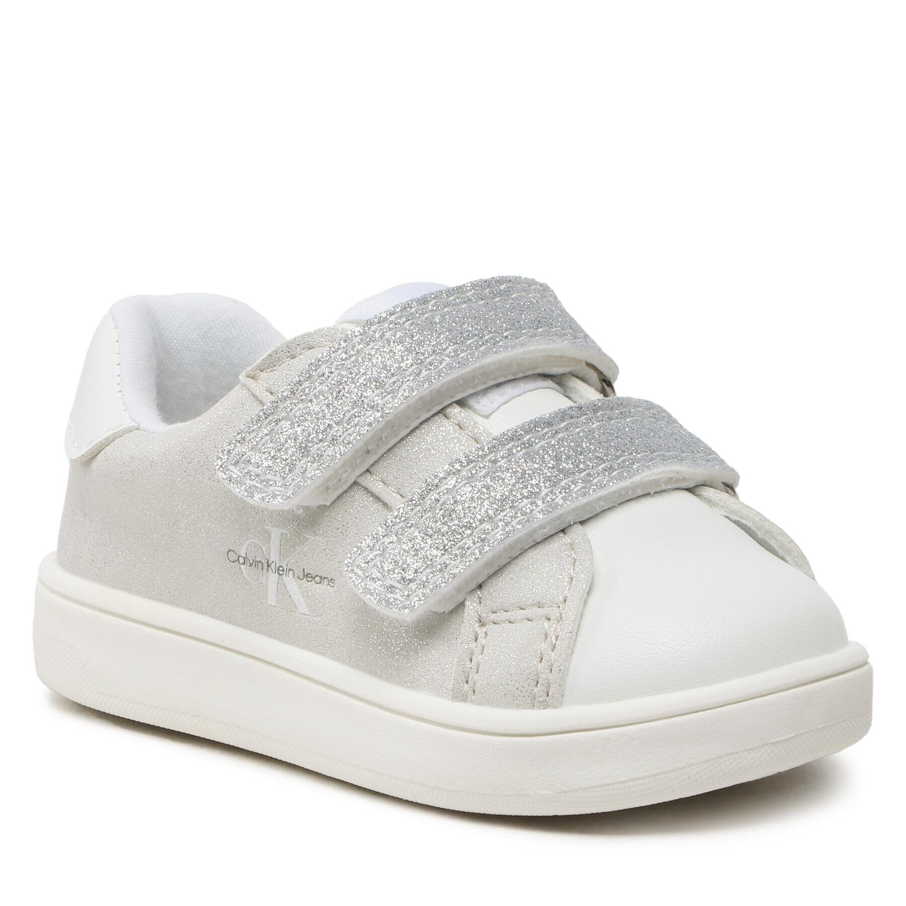 Calvin Klein Jeans Сникърси Low Cut Velcro Sneaker V1A9-80468-1459 M Сребрист - Pepit.bg