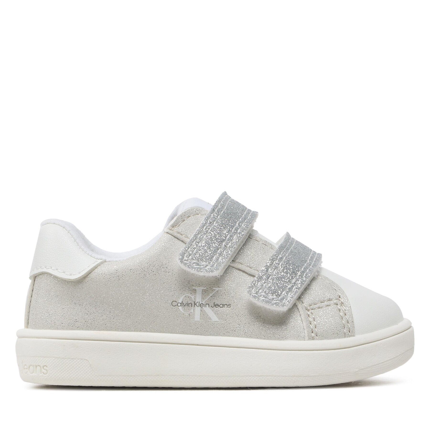 Calvin Klein Jeans Сникърси Low Cut Velcro Sneaker V1A9-80468-1459 M Сребрист - Pepit.bg