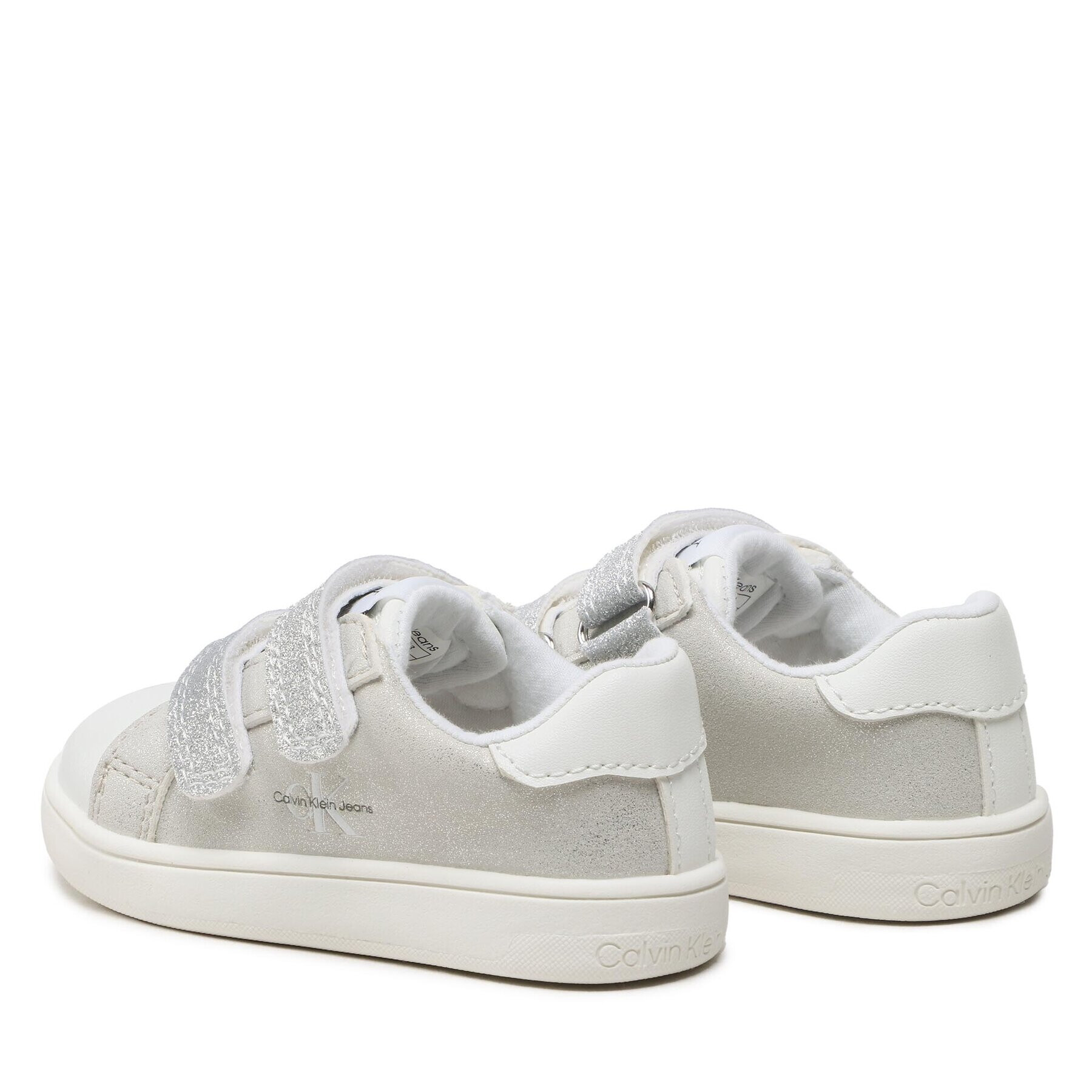 Calvin Klein Jeans Сникърси Low Cut Velcro Sneaker V1A9-80468-1459 M Сребрист - Pepit.bg