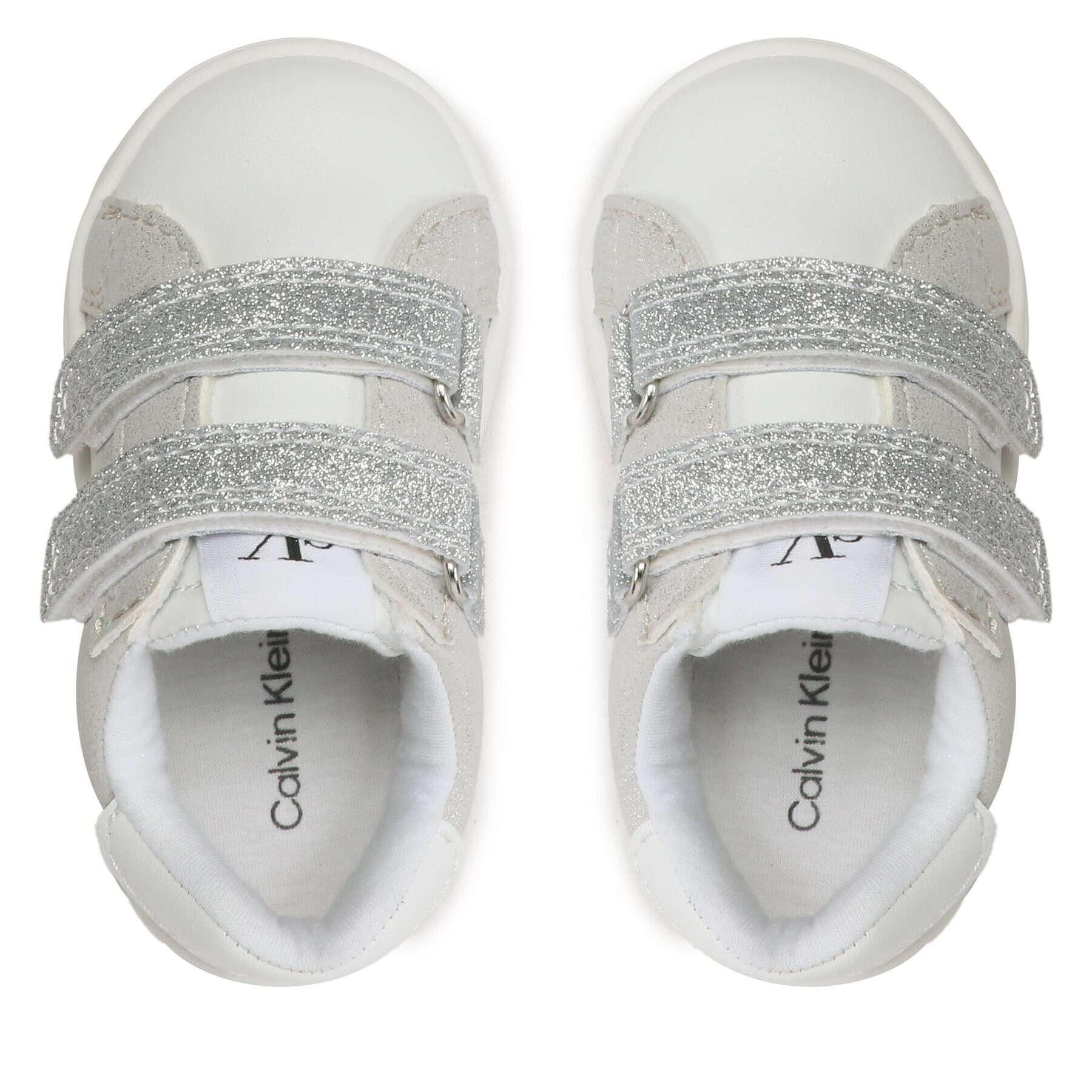 Calvin Klein Jeans Сникърси Low Cut Velcro Sneaker V1A9-80468-1459 M Сребрист - Pepit.bg