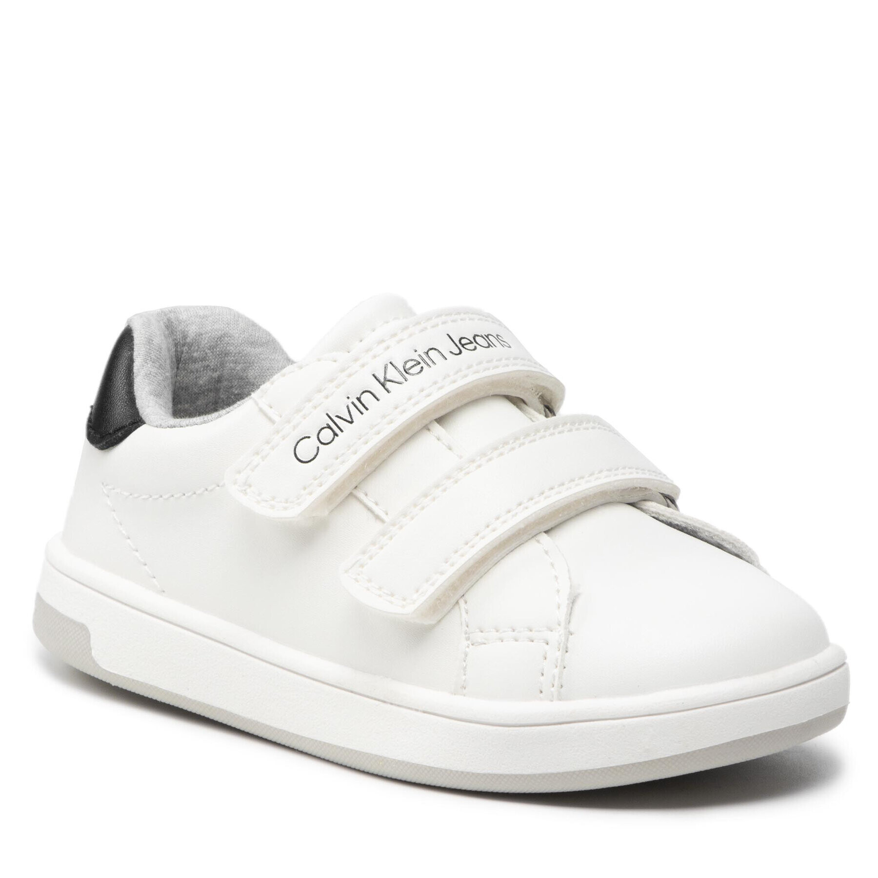 Calvin Klein Jeans Сникърси Low Cut Velcro Sneaker V1B9-80106-1355 S Бял - Pepit.bg