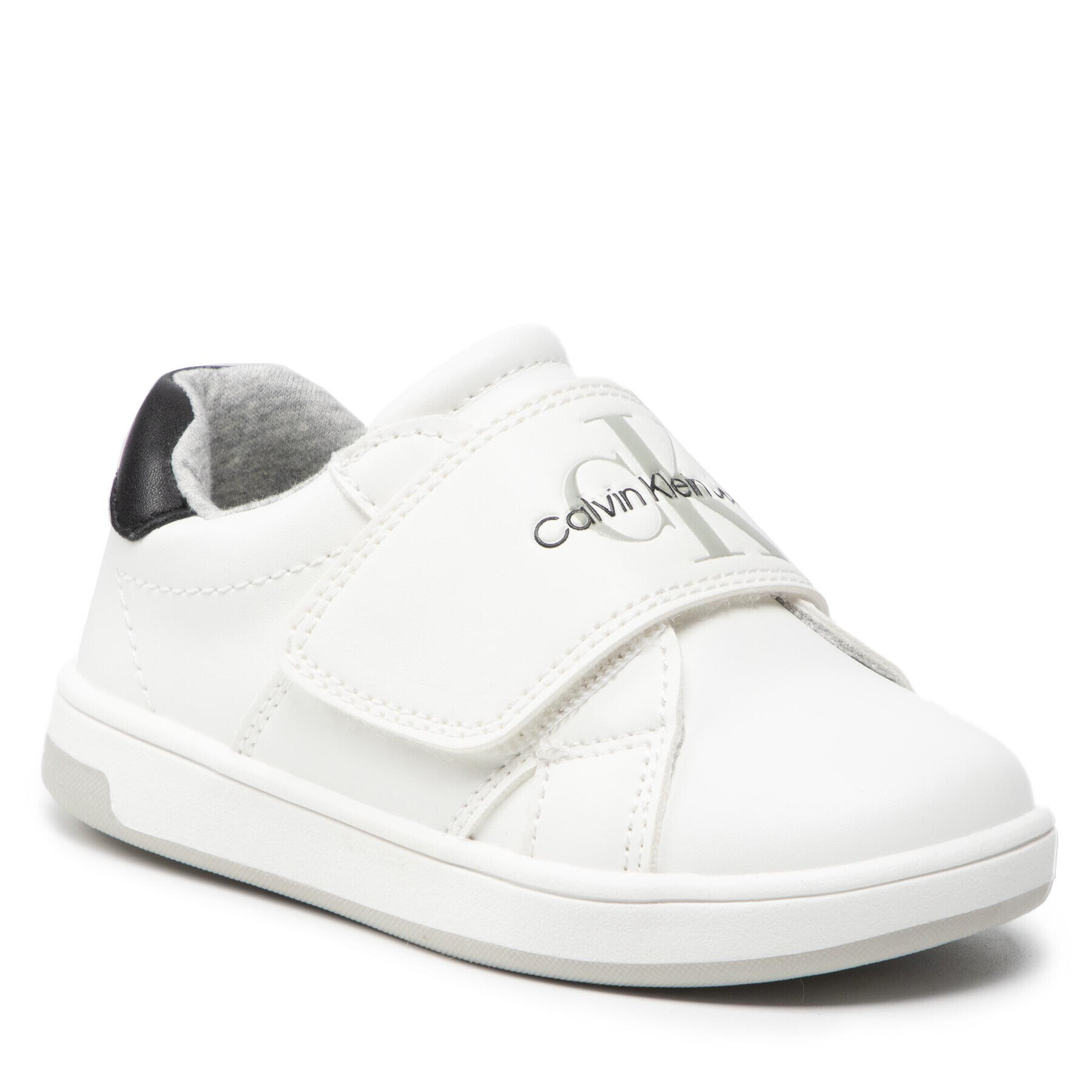 Calvin Klein Jeans Сникърси Low Cut Velcro Sneaker V1B9-80108-1355 S Бял - Pepit.bg