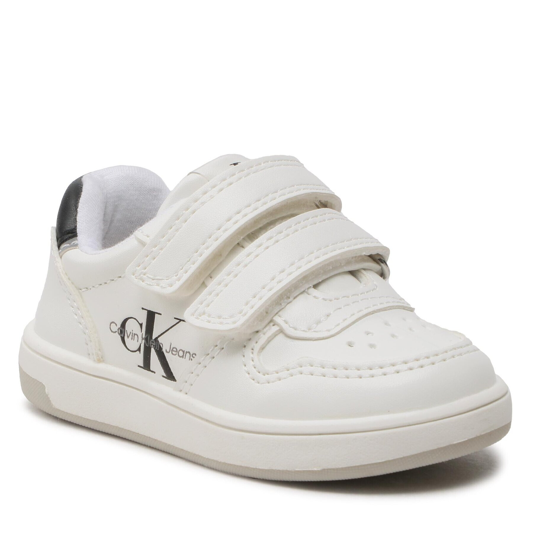 Calvin Klein Jeans Сникърси Low Cut Velcro Sneaker V1X9-80548-1355 M Бял - Pepit.bg