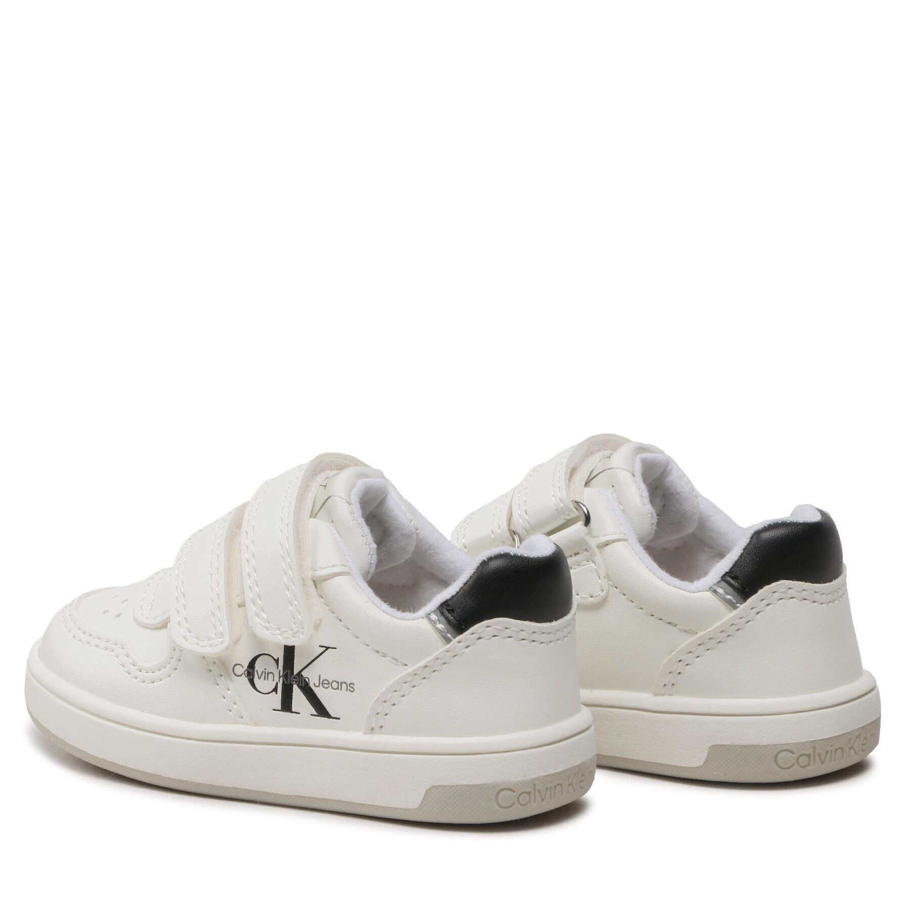 Calvin Klein Jeans Сникърси Low Cut Velcro Sneaker V1X9-80548-1355 M Бял - Pepit.bg