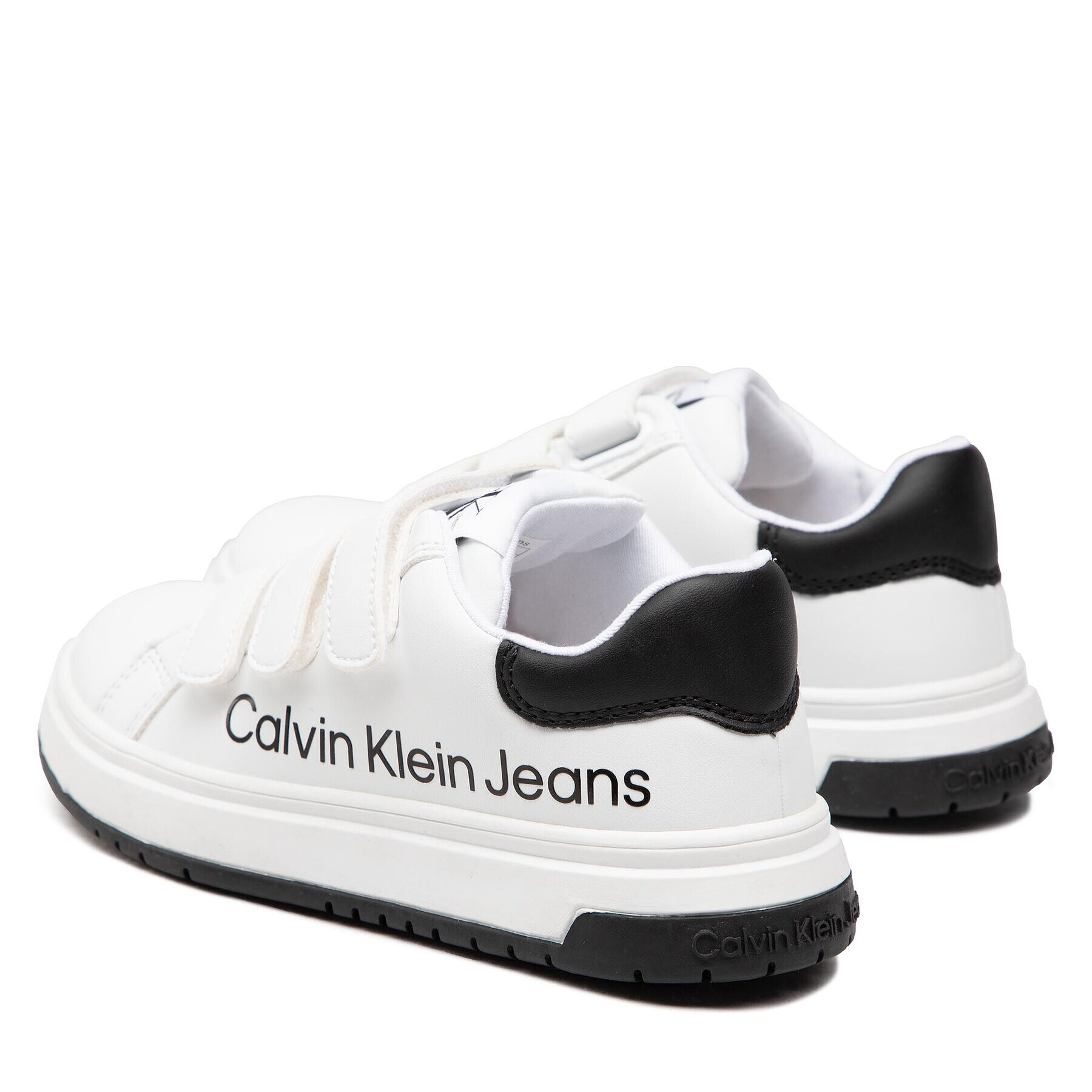 Calvin Klein Jeans Сникърси Low Cut Velcro Sneaker V3X9-80335-1355 M Бял - Pepit.bg