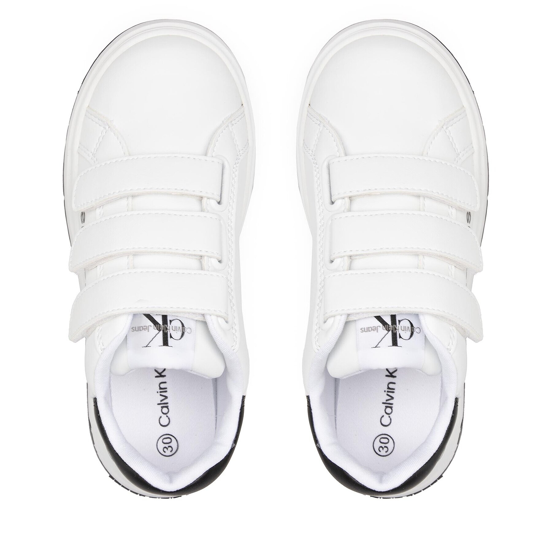 Calvin Klein Jeans Сникърси Low Cut Velcro Sneaker V3X9-80335-1355 M Бял - Pepit.bg