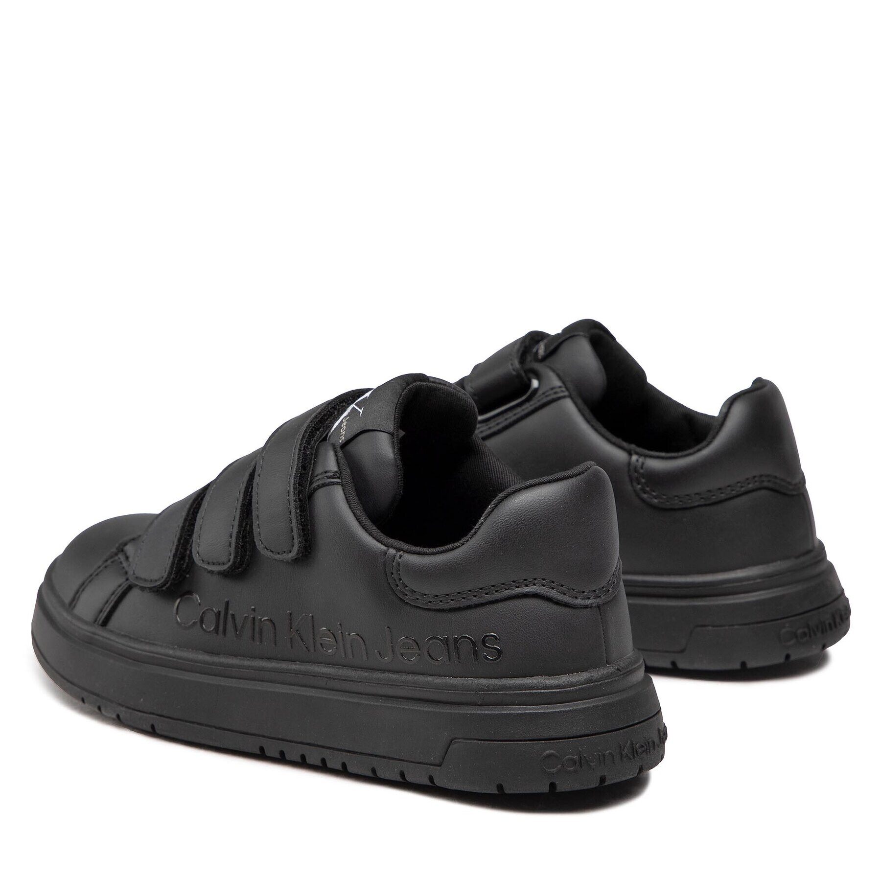 Calvin Klein Jeans Сникърси Low Cut Velcro Sneaker V3X9-80335-1355 M Черен - Pepit.bg