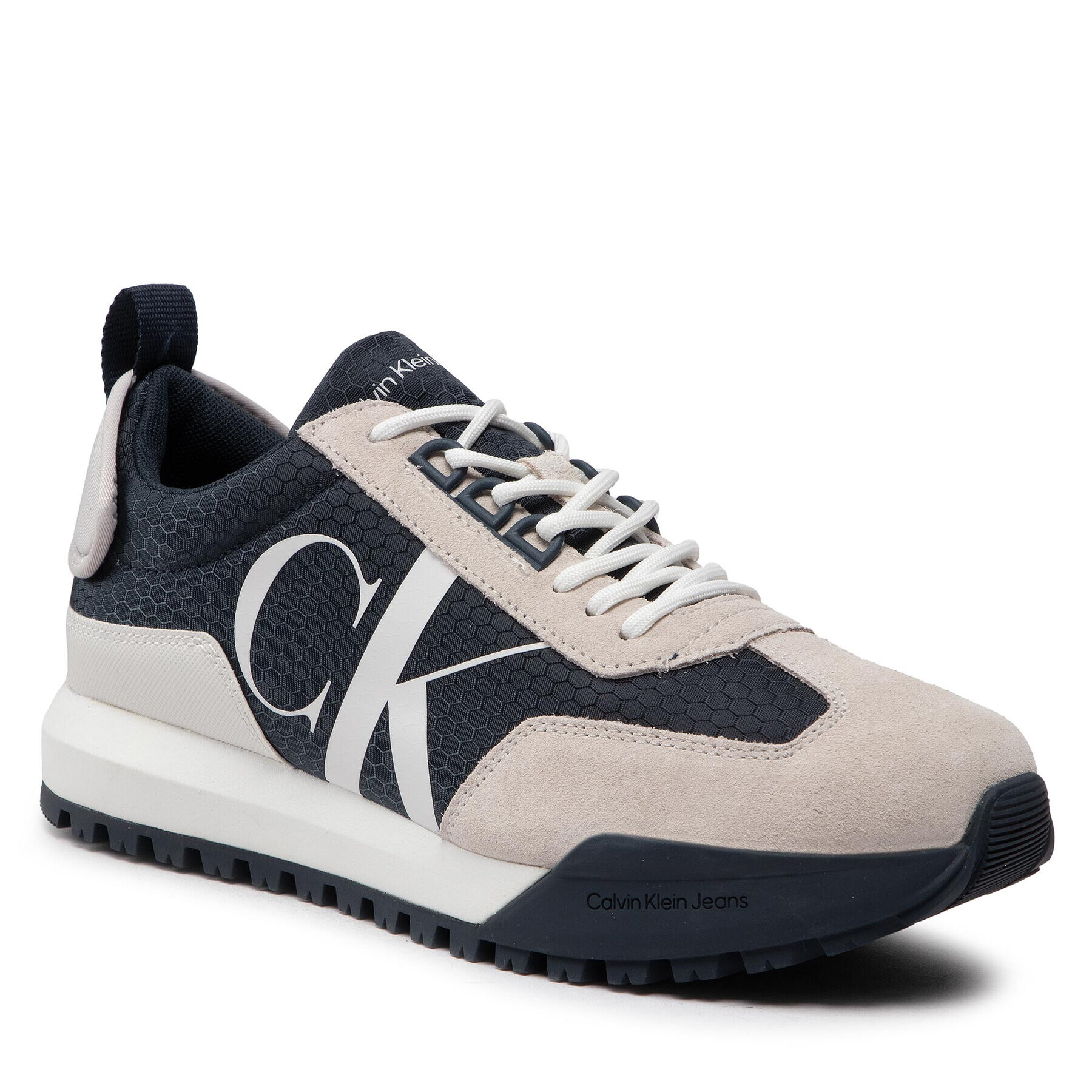 Calvin Klein Jeans Сникърси New Retro Runner Laceup R Poly YM0YM00417 Тъмносин - Pepit.bg