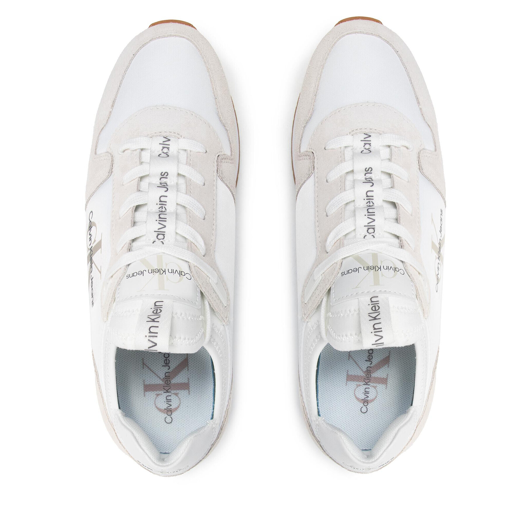 Calvin Klein Jeans Сникърси Retro Runner 3 YM0YM00040 Бежов - Pepit.bg
