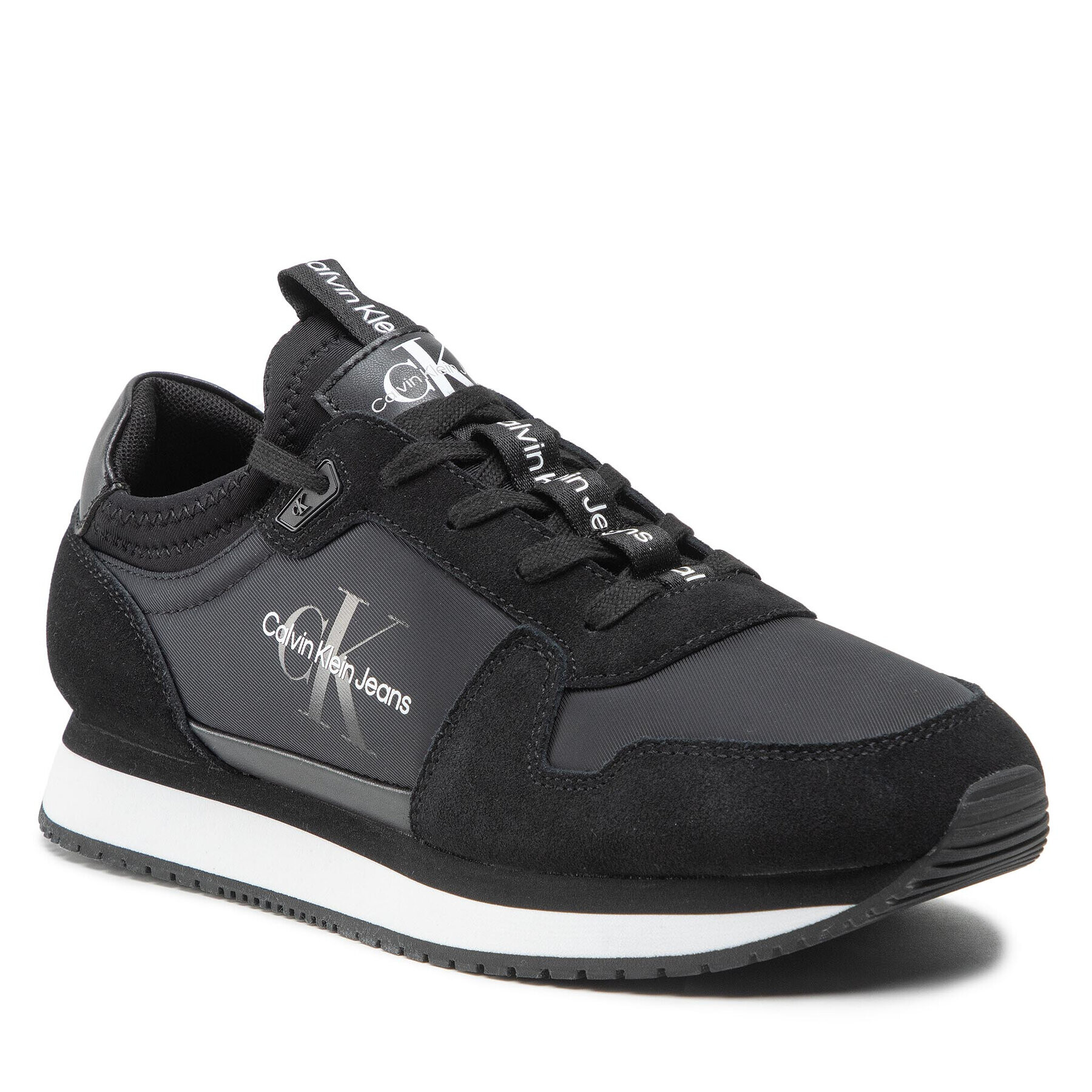 Calvin Klein Jeans Сникърси Retro Runner 3 YM0YM00040 Черен - Pepit.bg