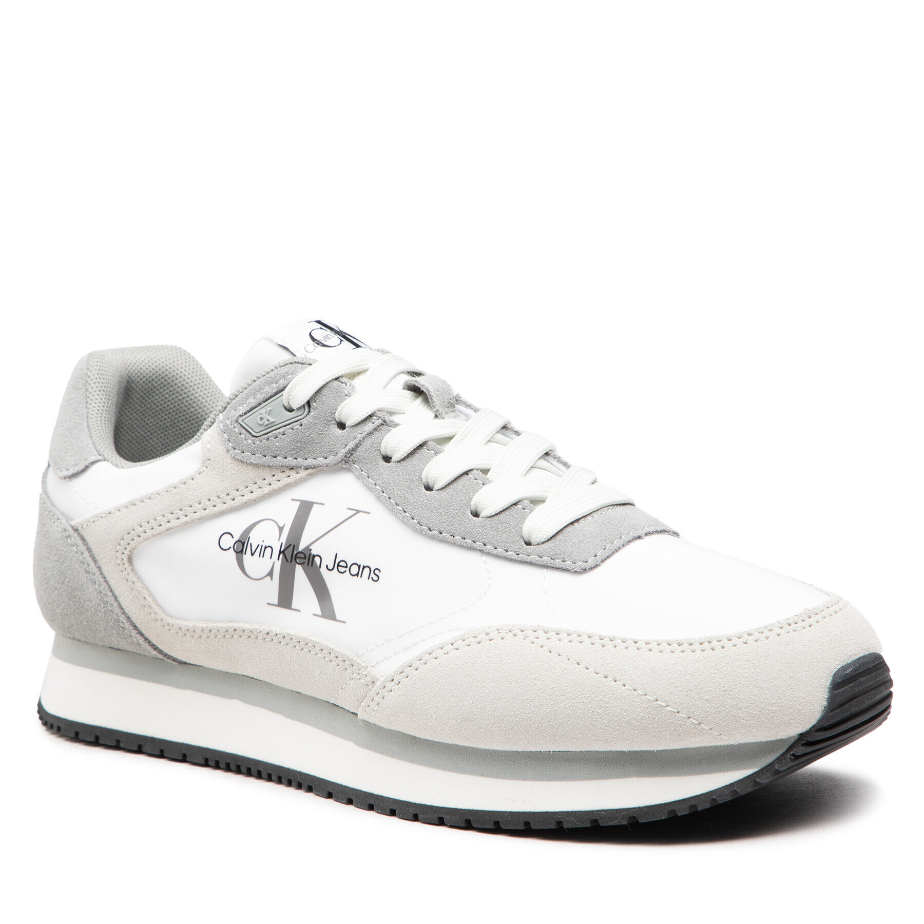 Calvin Klein Jeans Сникърси Retro Runner Laceup low YM0YM00508 Бял - Pepit.bg