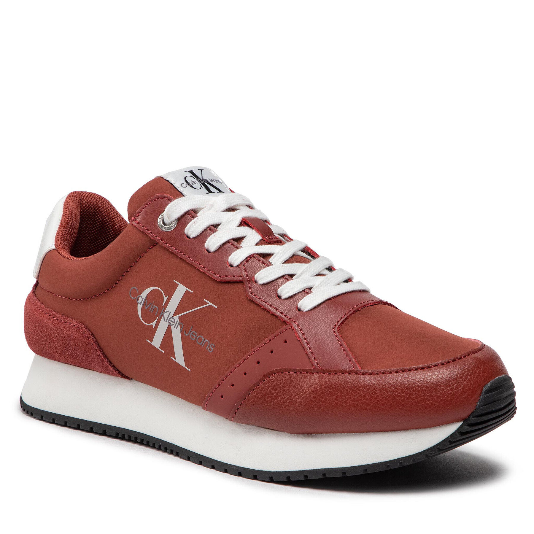 Calvin Klein Jeans Сникърси Retro Runner Laceup YM0YM00418 Червен - Pepit.bg