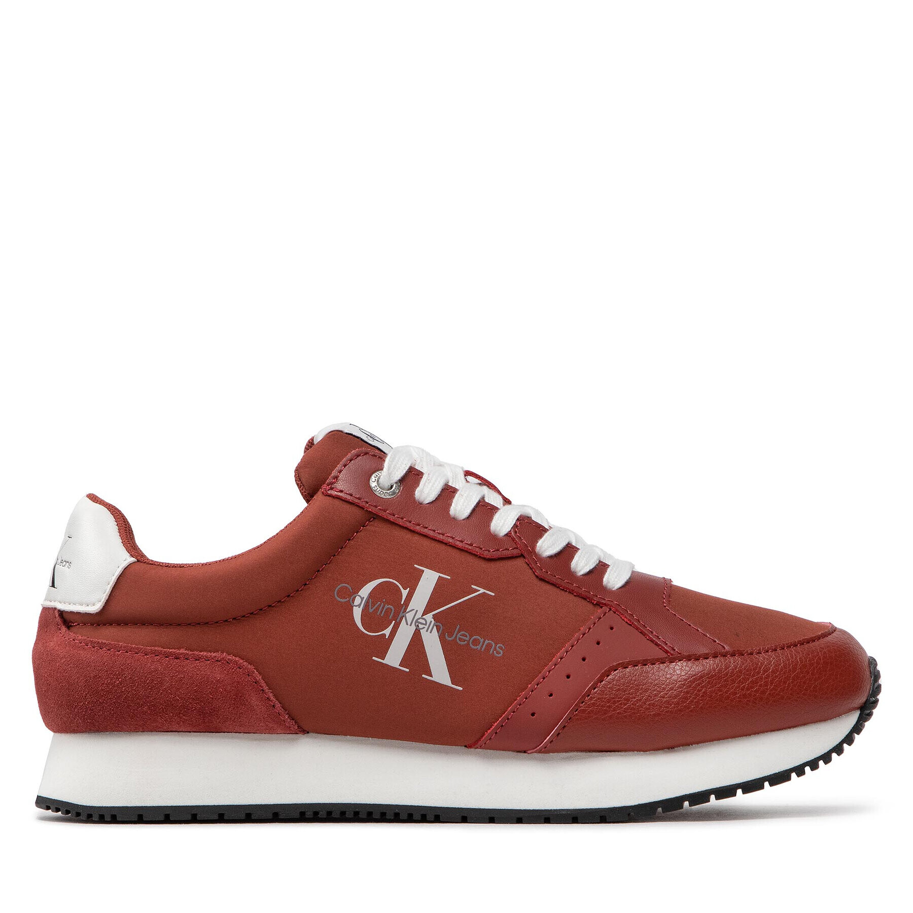 Calvin Klein Jeans Сникърси Retro Runner Laceup YM0YM00418 Червен - Pepit.bg