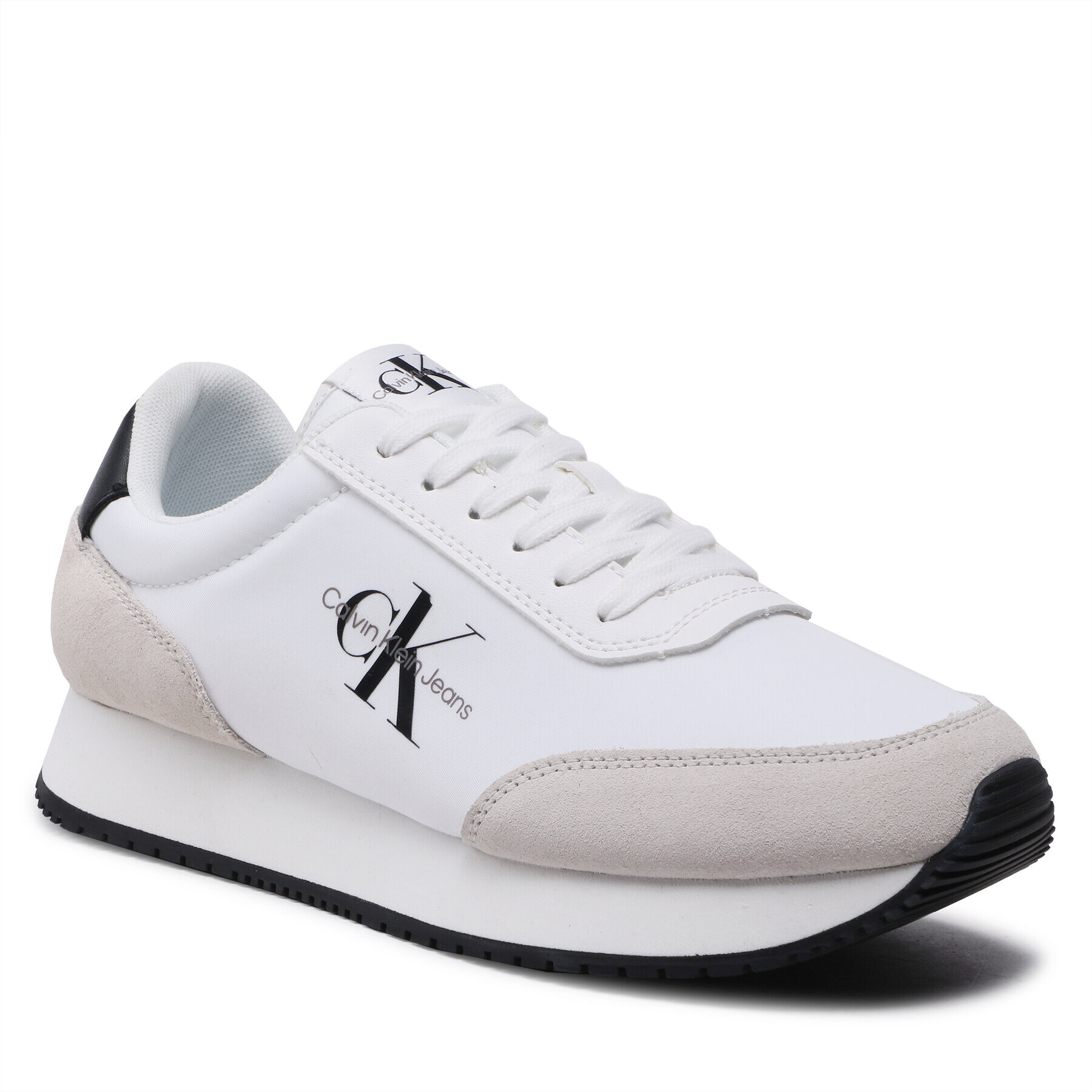 Calvin Klein Jeans Сникърси Retro Runner Su-Ny Mono YM0YM00683 Бял - Pepit.bg