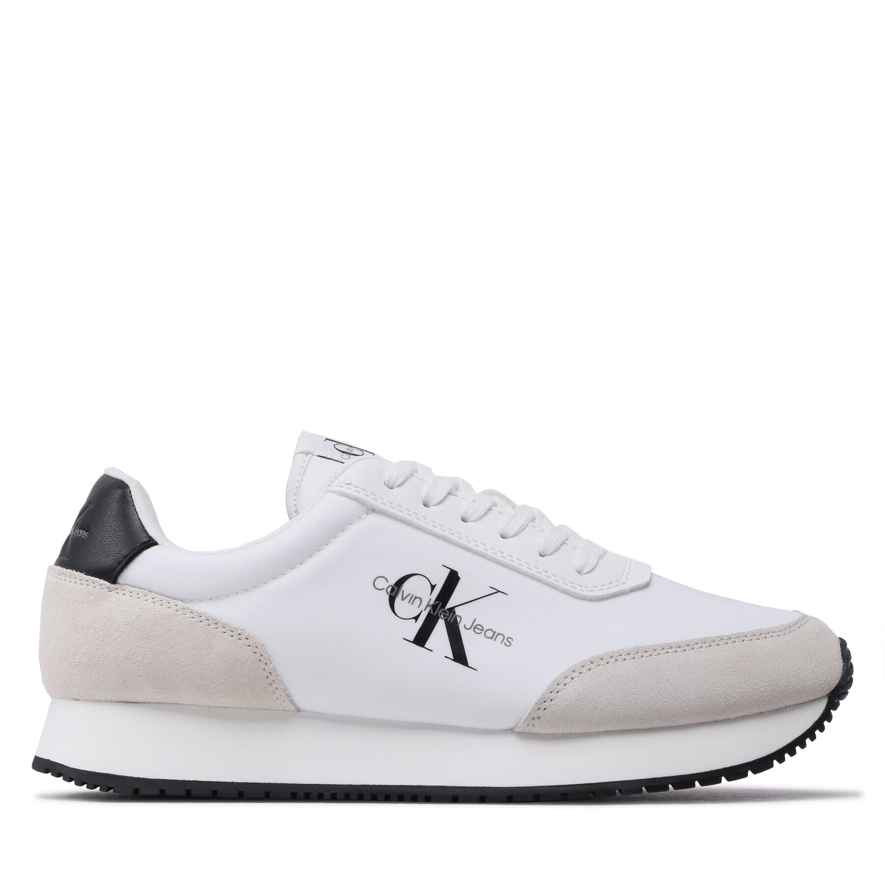 Calvin Klein Jeans Сникърси Retro Runner Su-Ny Mono YM0YM00683 Бял - Pepit.bg