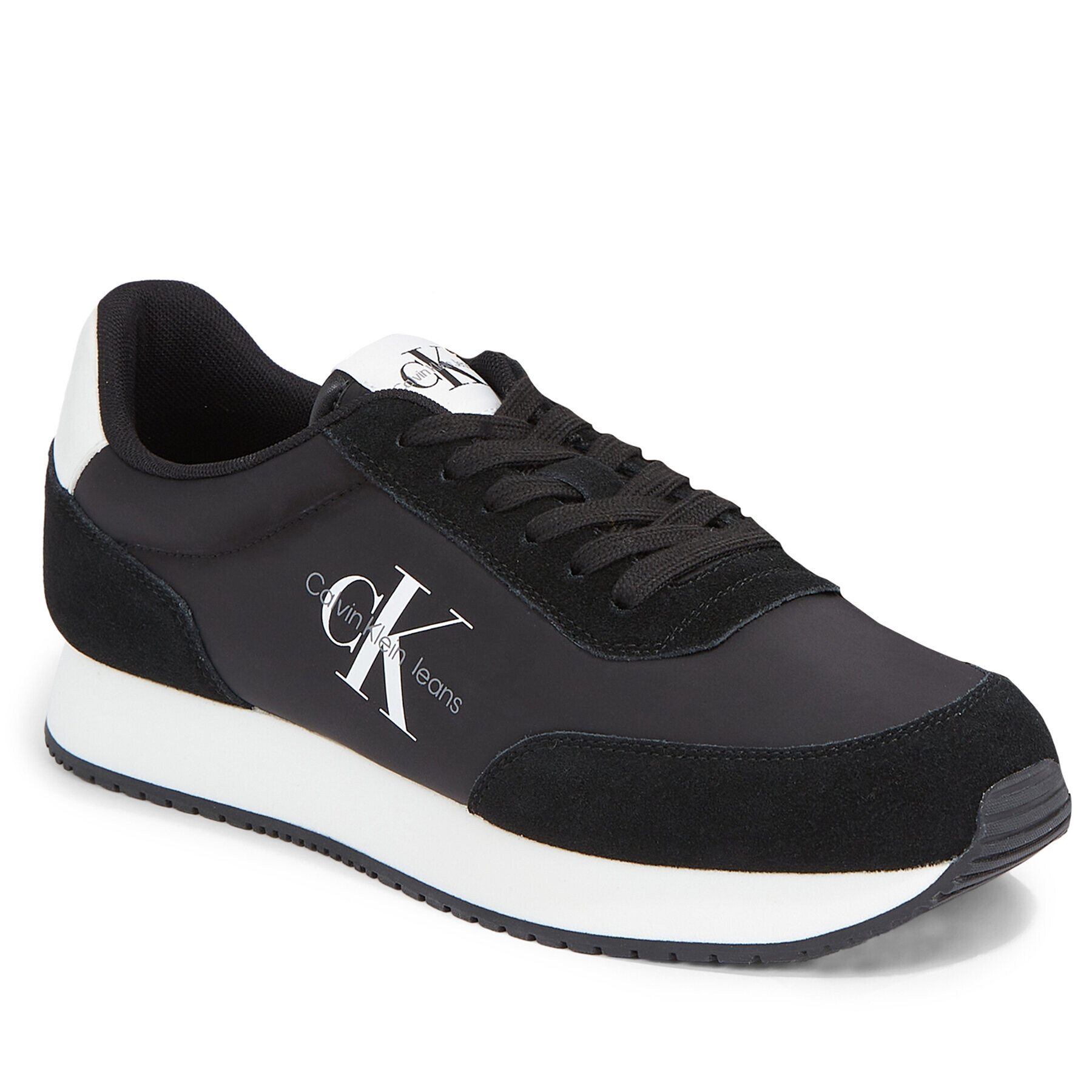 Calvin Klein Jeans Сникърси Retro Runner Su-Ny Mono YM0YM00746 Черен - Pepit.bg