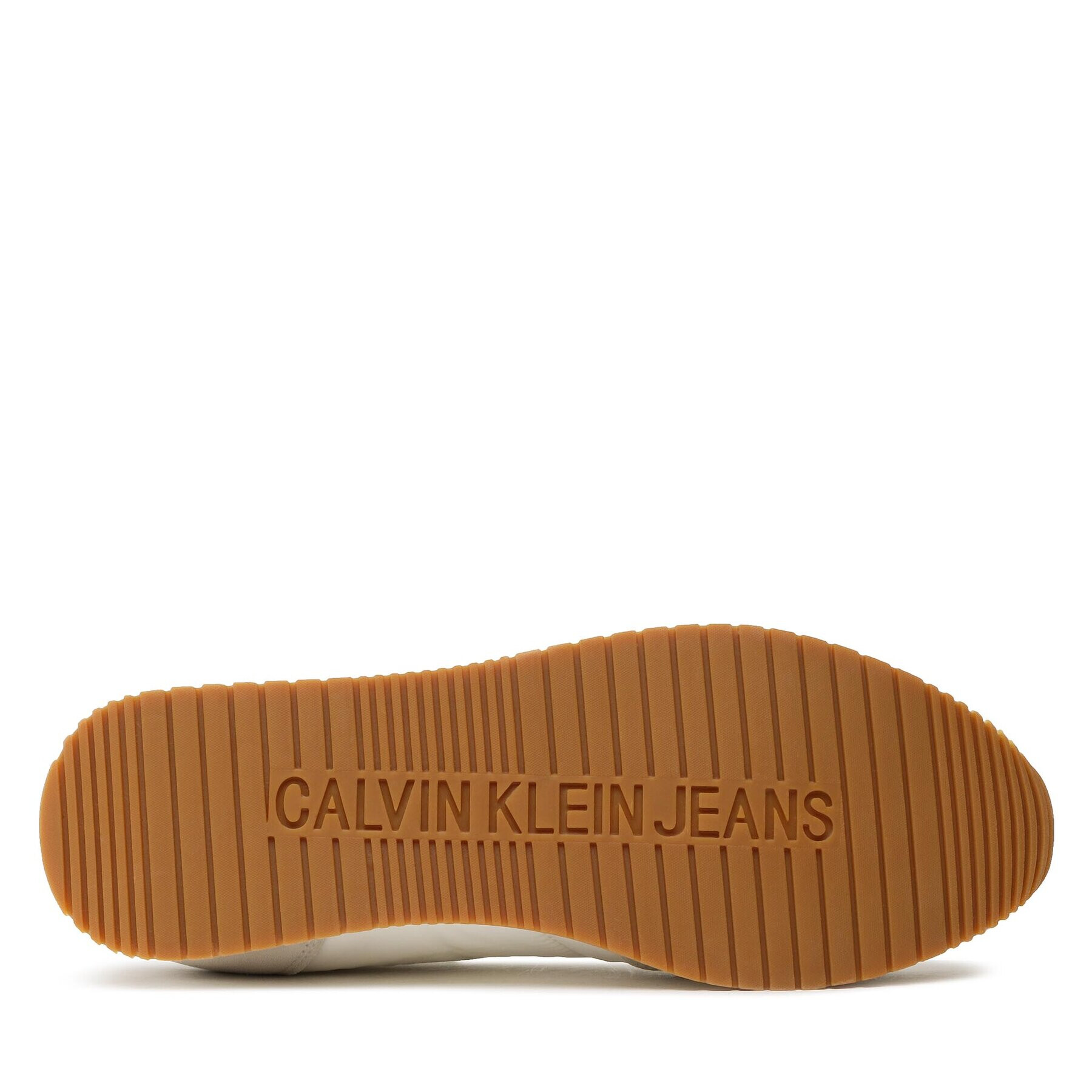 Calvin Klein Jeans Сникърси Retro Runner Wingtip Mix YM0YM00620 Бял - Pepit.bg