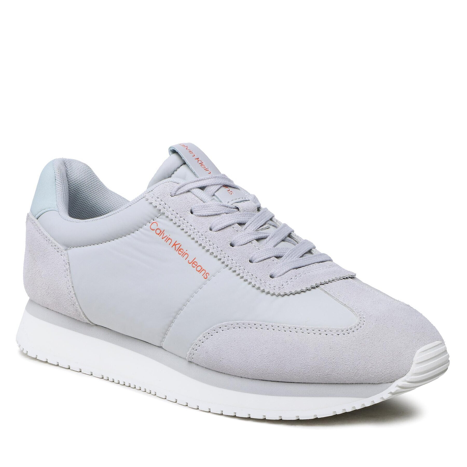 Calvin Klein Jeans Сникърси Retro Runner Wingtip Mix YM0YM00620 Сив - Pepit.bg