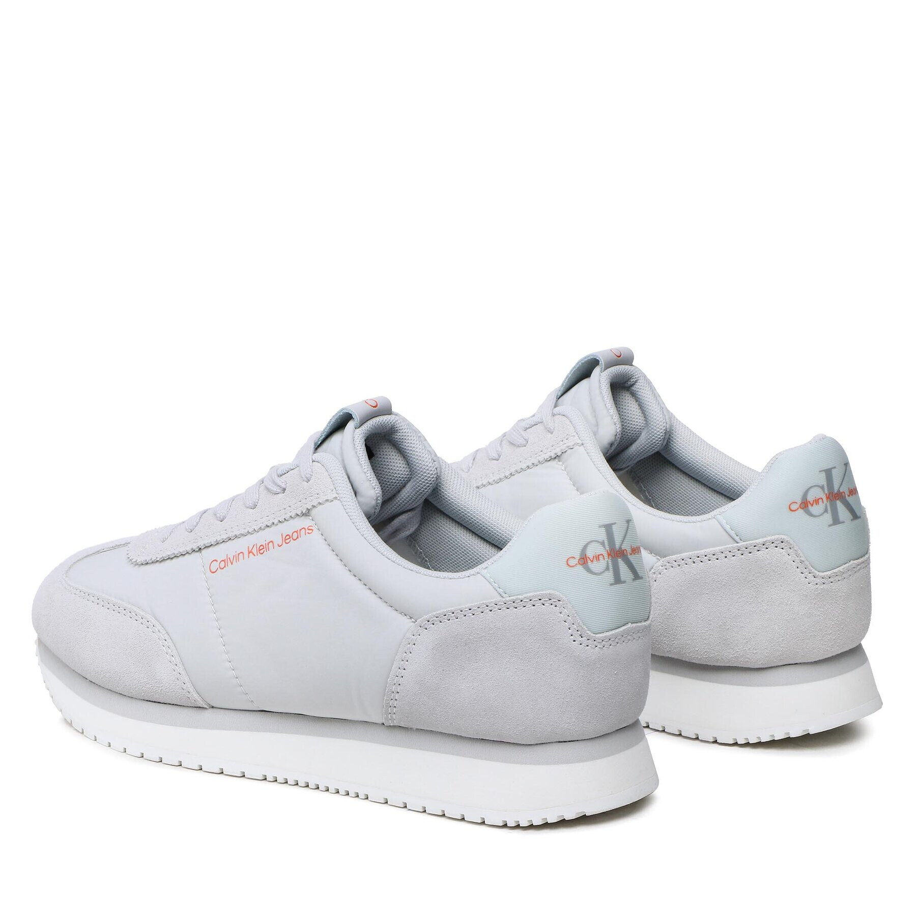 Calvin Klein Jeans Сникърси Retro Runner Wingtip Mix YM0YM00620 Сив - Pepit.bg