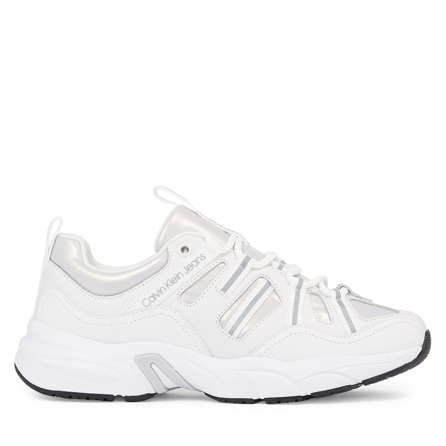 Calvin Klein Jeans Сникърси Retro tennis Laceup YW0YW01044 Бял - Pepit.bg