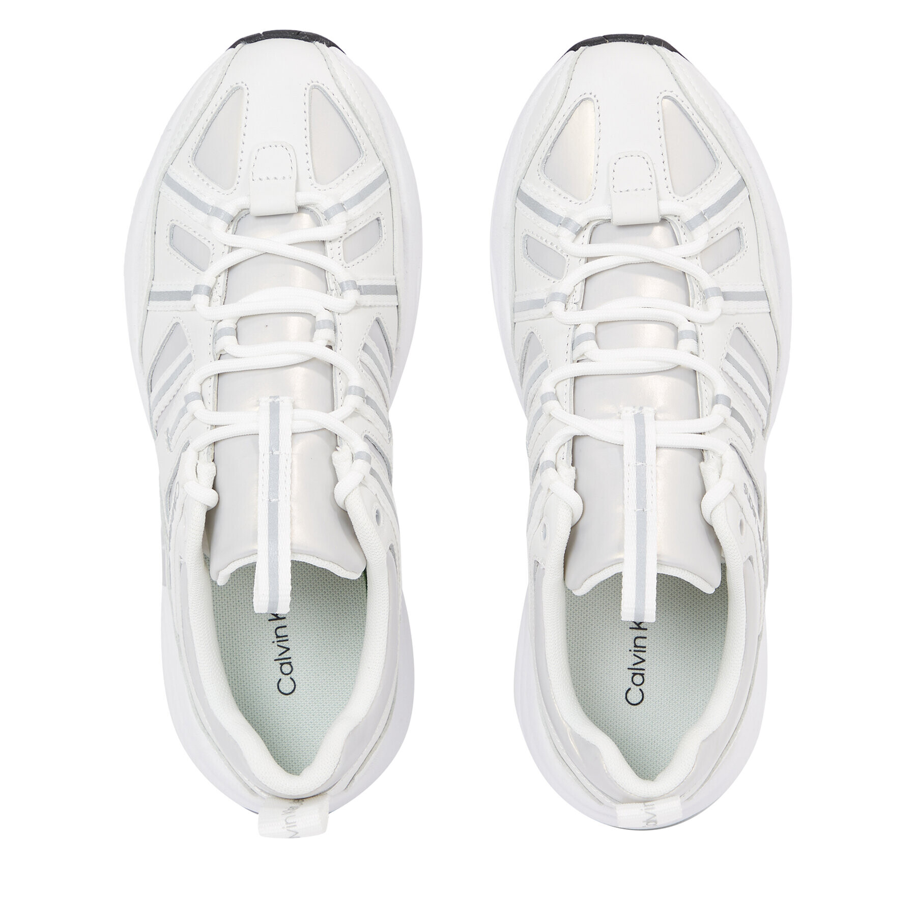 Calvin Klein Jeans Сникърси Retro tennis Laceup YW0YW01044 Бял - Pepit.bg