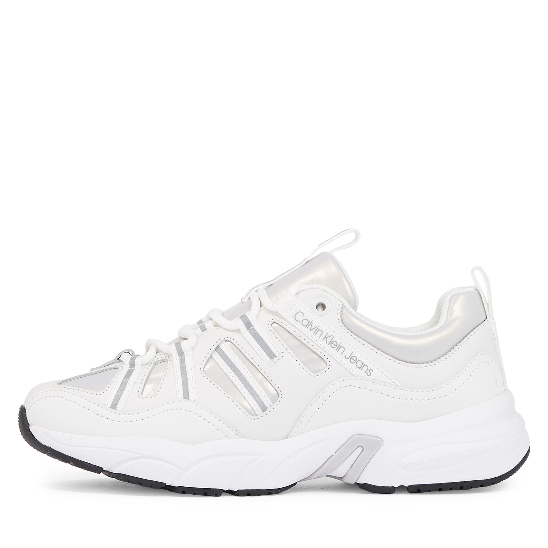 Calvin Klein Jeans Сникърси Retro tennis Laceup YW0YW01044 Бял - Pepit.bg