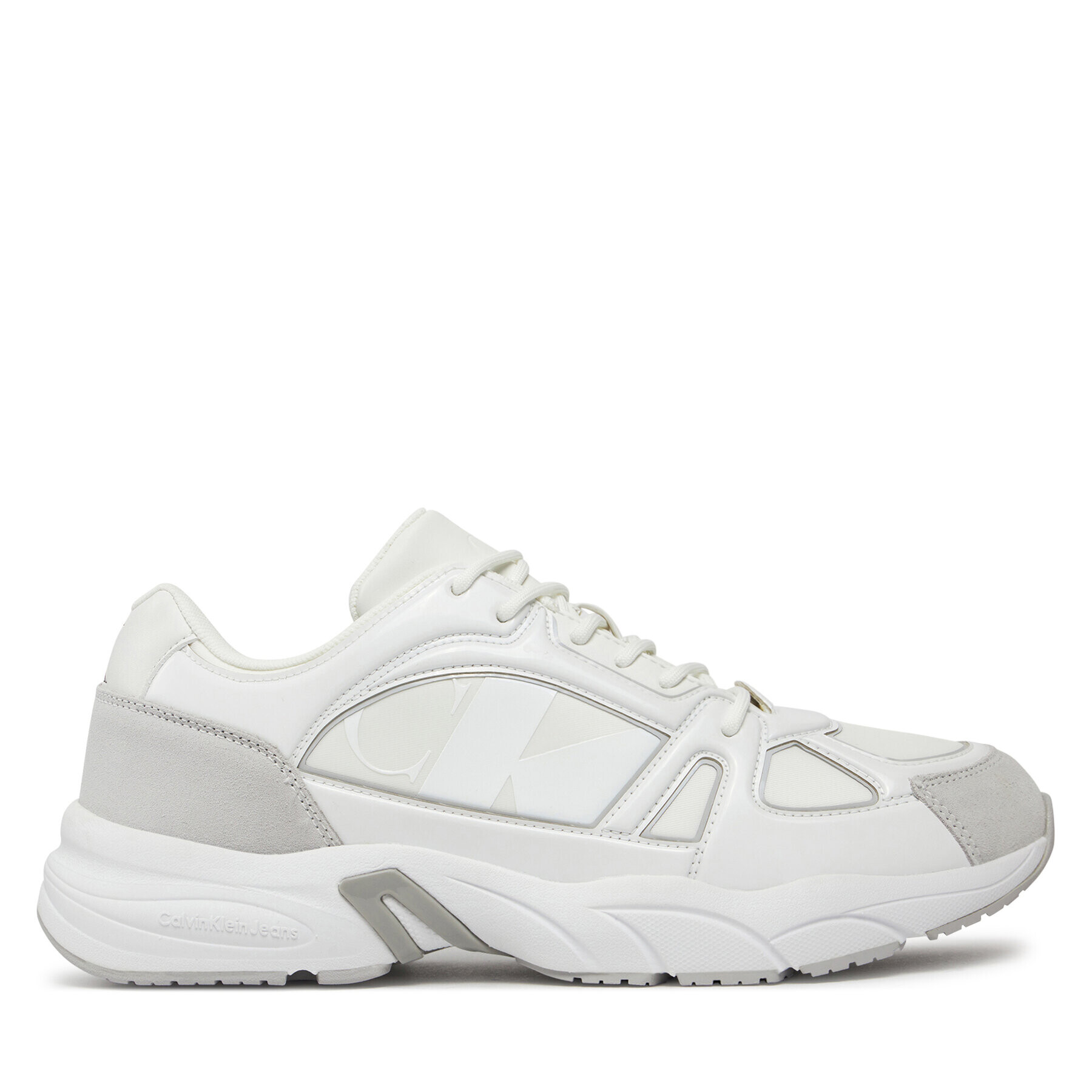 Calvin Klein Jeans Сникърси Retro Tennis Low Mix Nbs Lum YM0YM00882 Бял - Pepit.bg