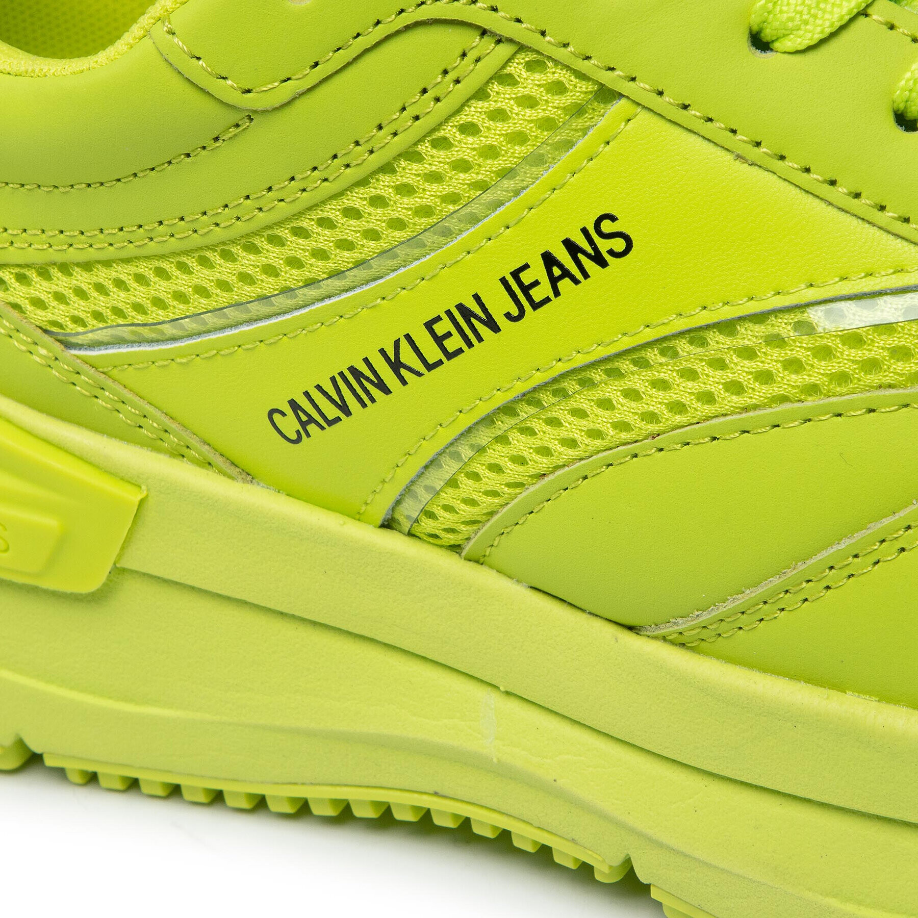 Calvin Klein Jeans Сникърси Runner Laceup Sneaker Snap YM0YM00198 Зелен - Pepit.bg