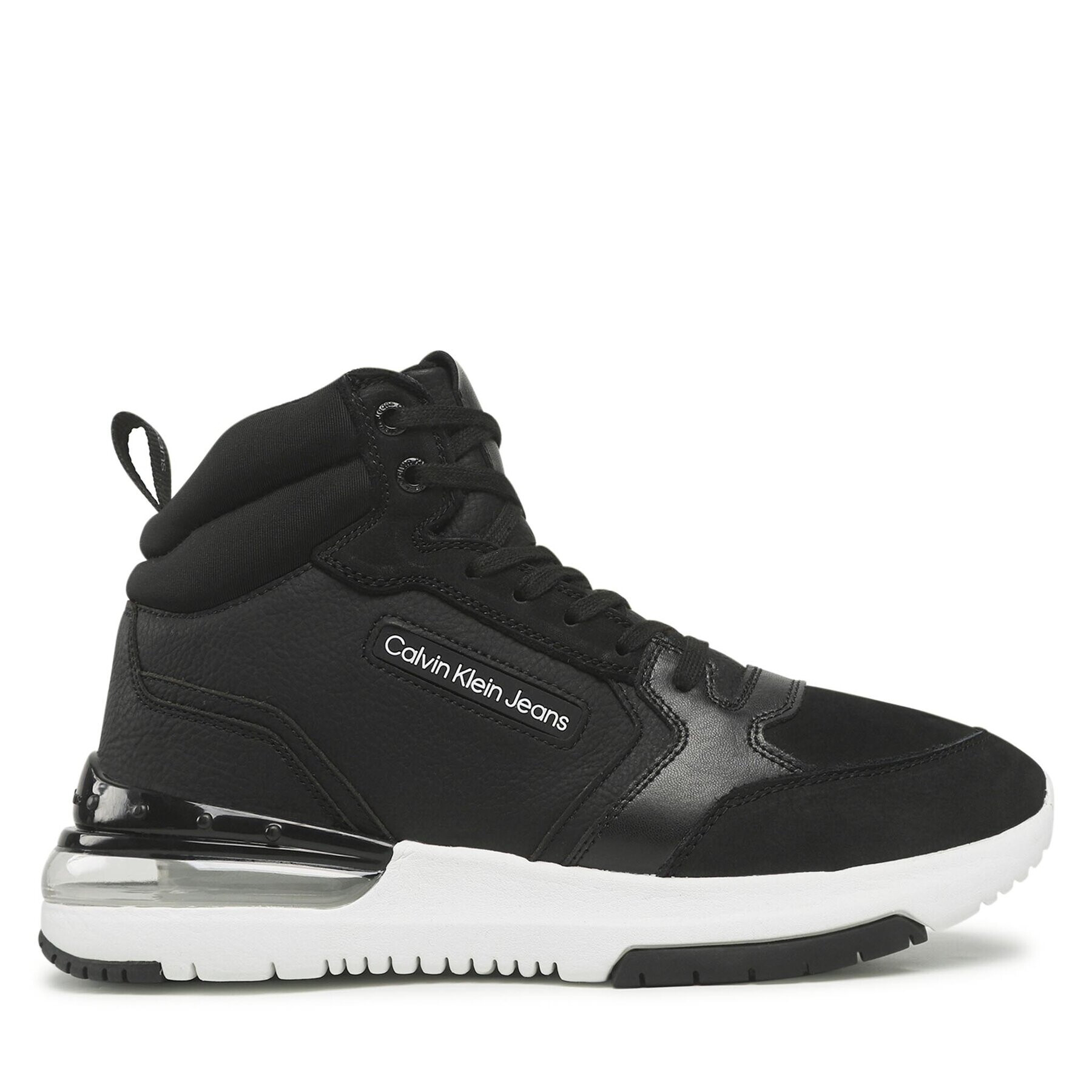 Calvin Klein Jeans Сникърси Sporty Runner Comfair Mid Nu W YM0YM00518 Черен - Pepit.bg