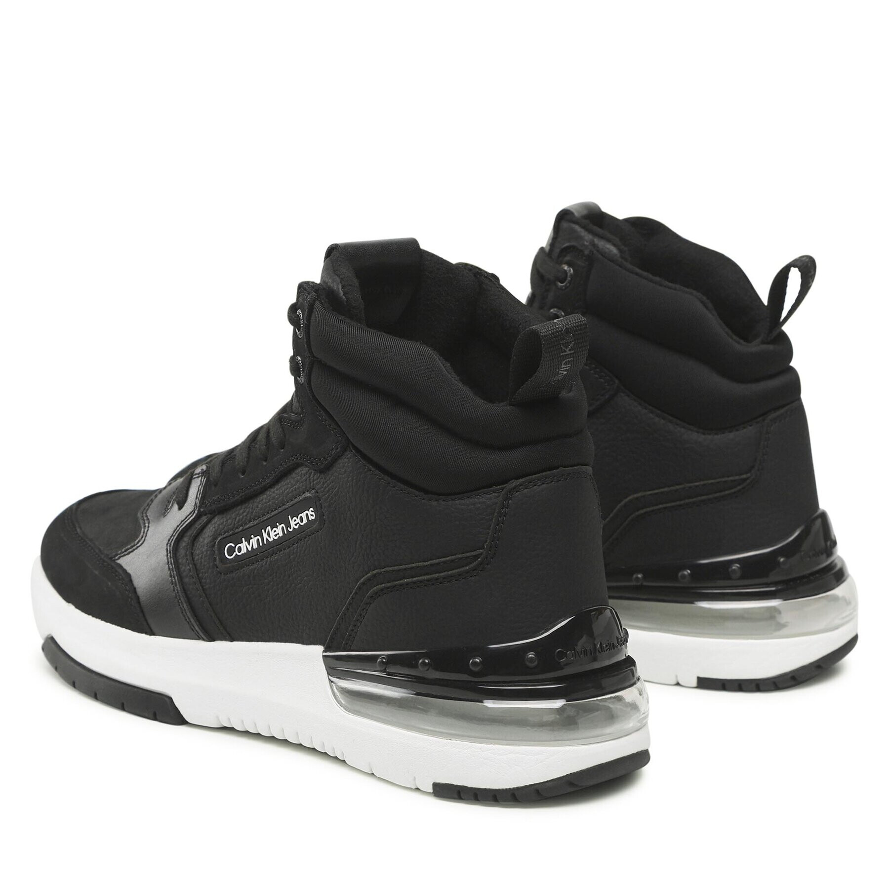 Calvin Klein Jeans Сникърси Sporty Runner Comfair Mid Nu W YM0YM00518 Черен - Pepit.bg