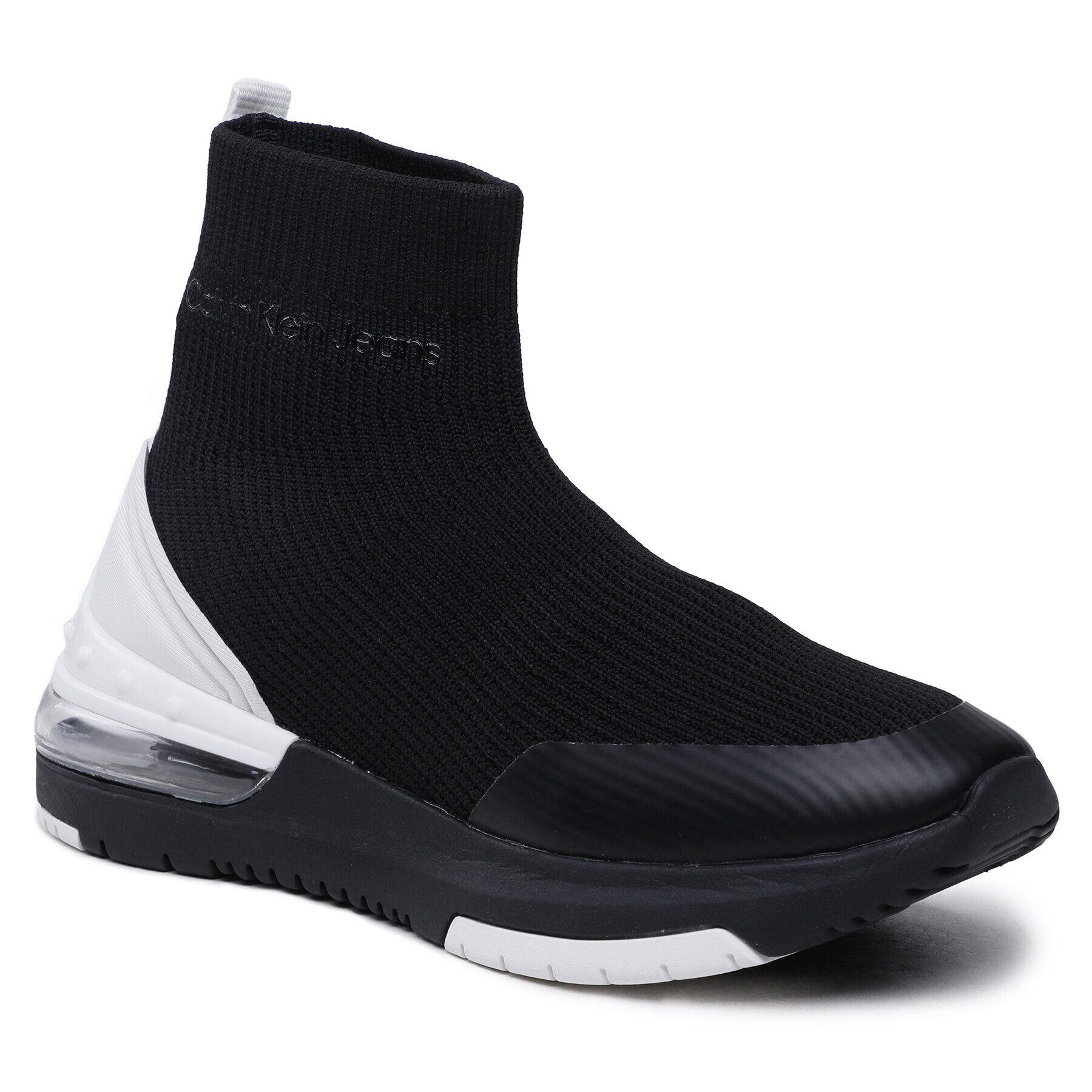 Calvin Klein Jeans Сникърси Sporty Runner Comfair Neoprene YW0YW00940 Черен - Pepit.bg