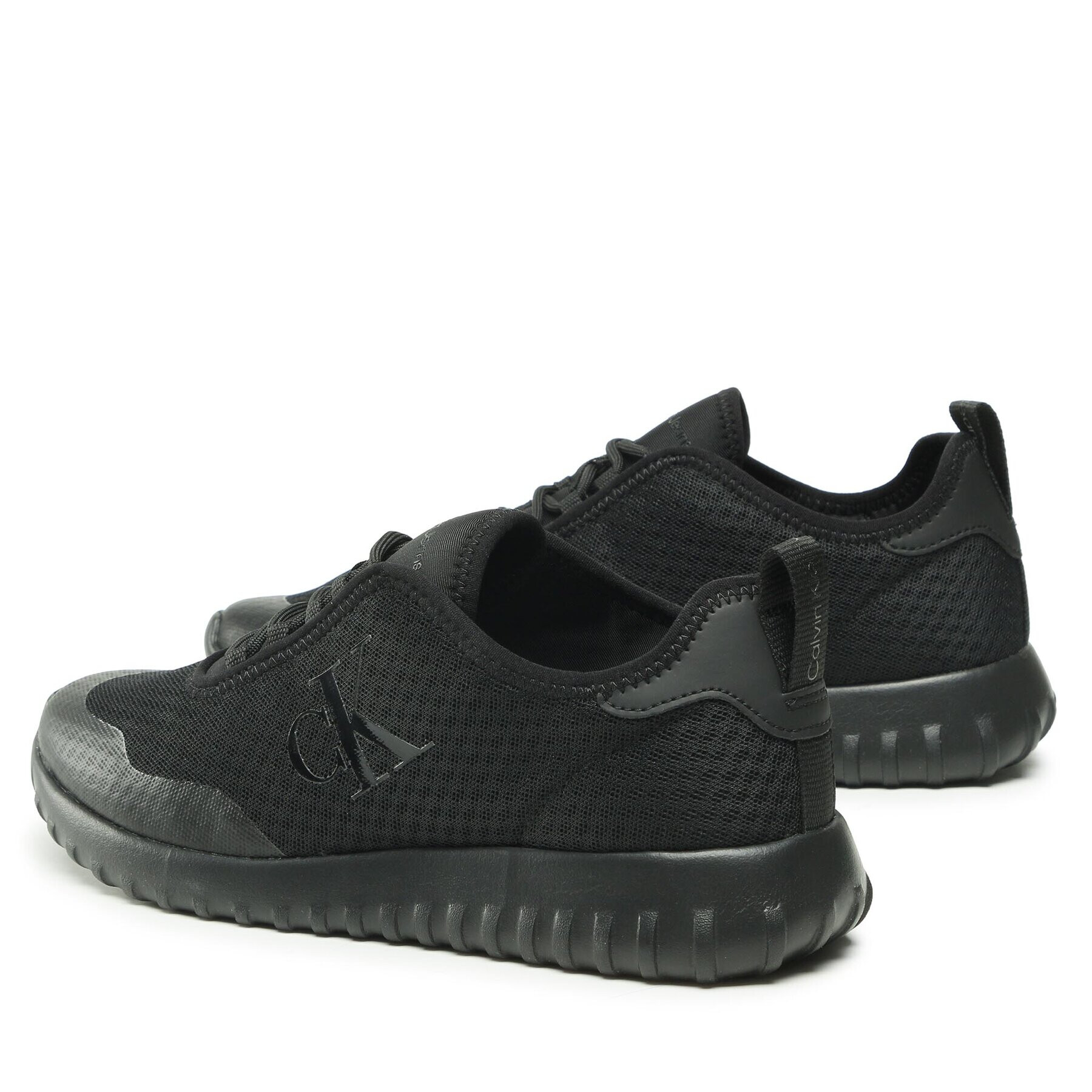 Calvin Klein Jeans Сникърси Sporty Runner Eva Slipon Mesh YM0YM00627 Черен - Pepit.bg