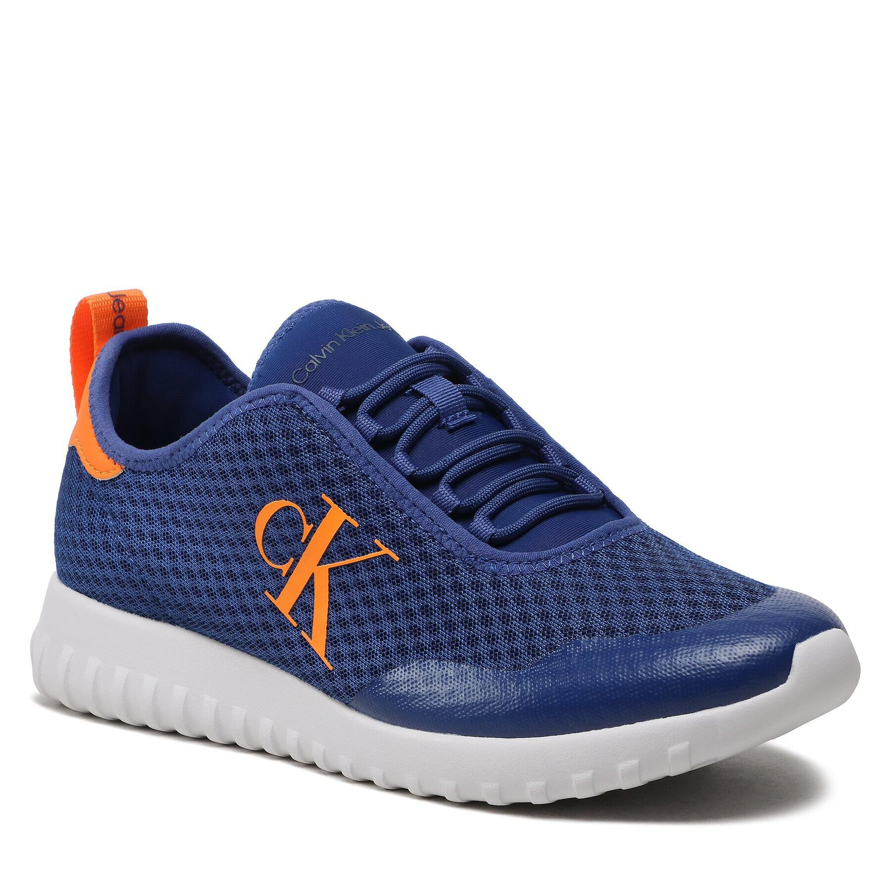 Calvin Klein Jeans Сникърси Sporty Runner Eva Slipon Mesh YM0YM00627 Тъмносин - Pepit.bg