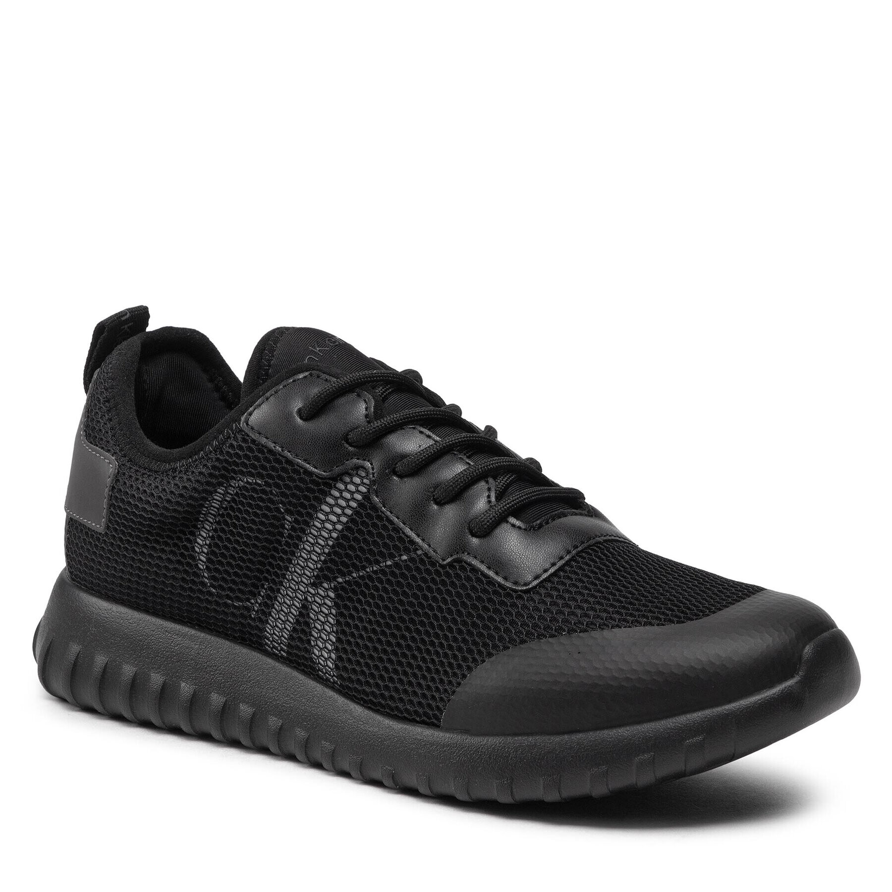 Calvin Klein Jeans Сникърси Sporty Runner Eva Slipon R Poly YM0YM00437 Черен - Pepit.bg