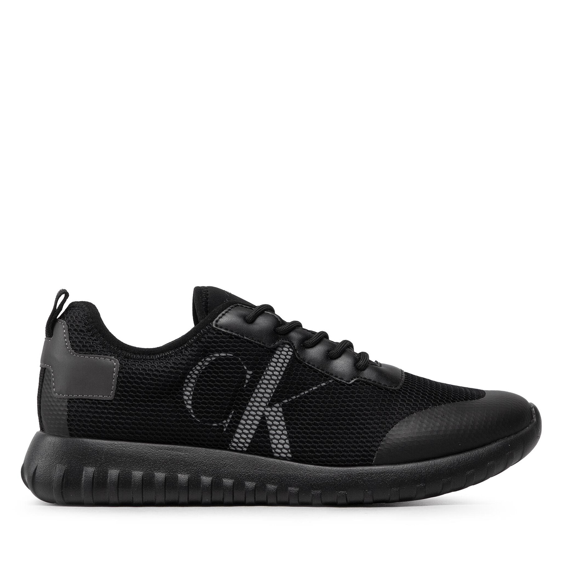 Calvin Klein Jeans Сникърси Sporty Runner Eva Slipon R Poly YM0YM00437 Черен - Pepit.bg