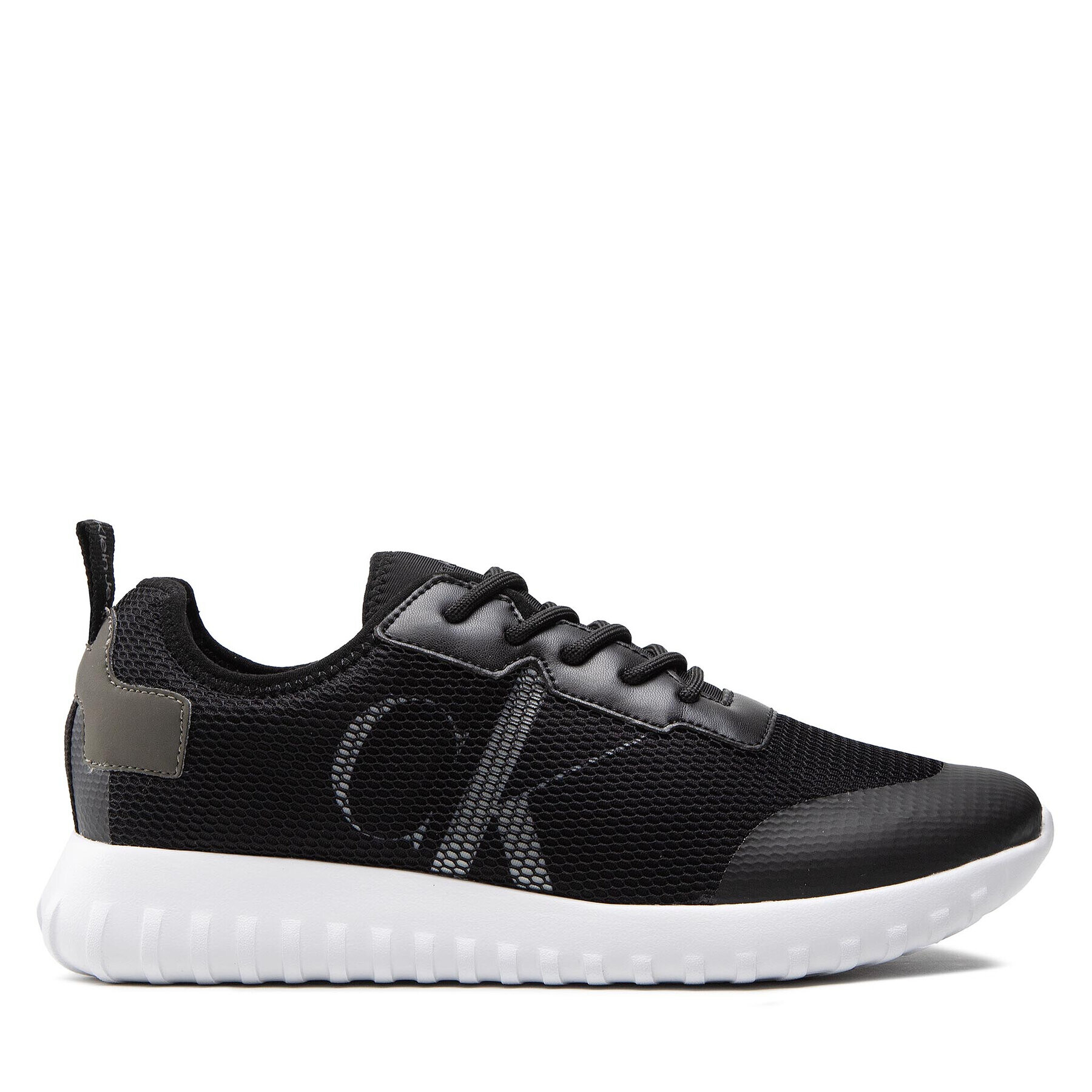 Calvin Klein Jeans Сникърси Sporty Runner Eva Slipon R Poly YM0YM00437 Черен - Pepit.bg