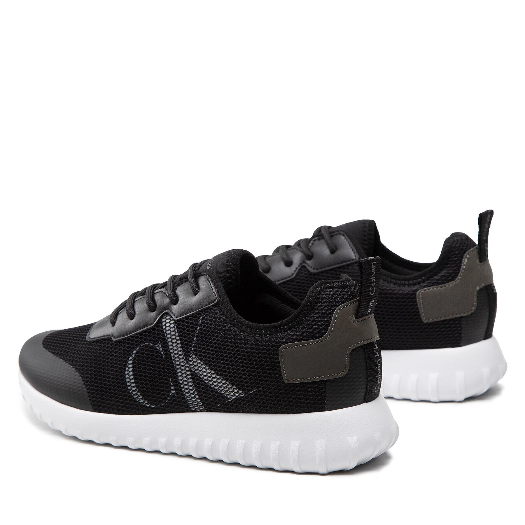 Calvin Klein Jeans Сникърси Sporty Runner Eva Slipon R Poly YM0YM00437 Черен - Pepit.bg