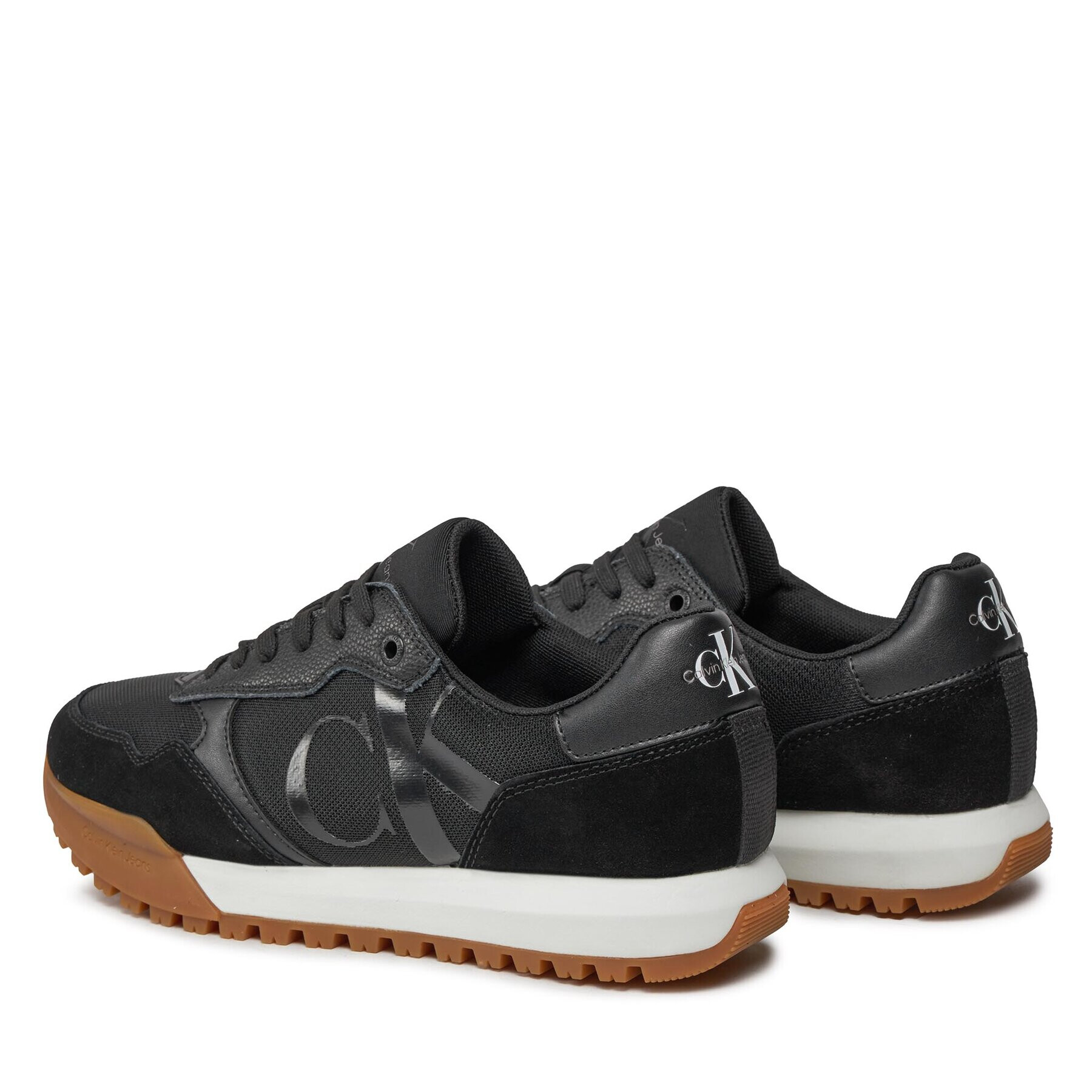 Calvin Klein Jeans Сникърси Toothy Runner Bold Mono YM0YM00583 Черен - Pepit.bg