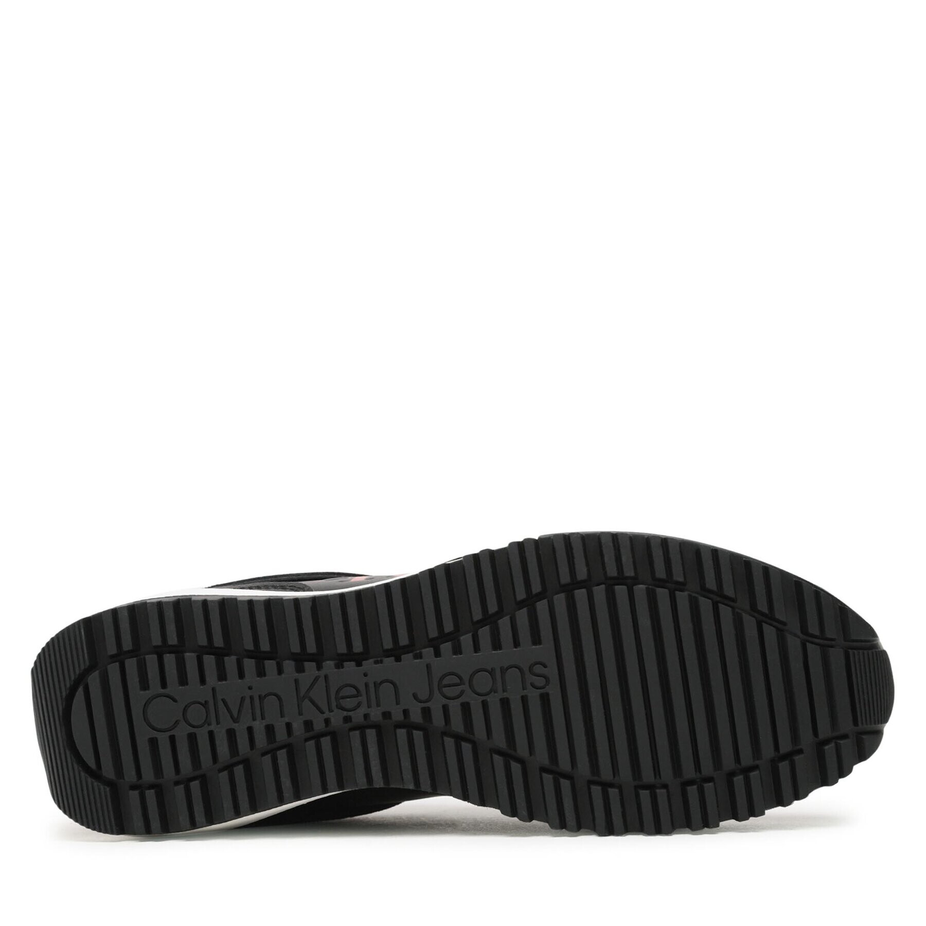 Calvin Klein Jeans Сникърси Toothy Runner Irregular Lines YM0YM00624 Черен - Pepit.bg