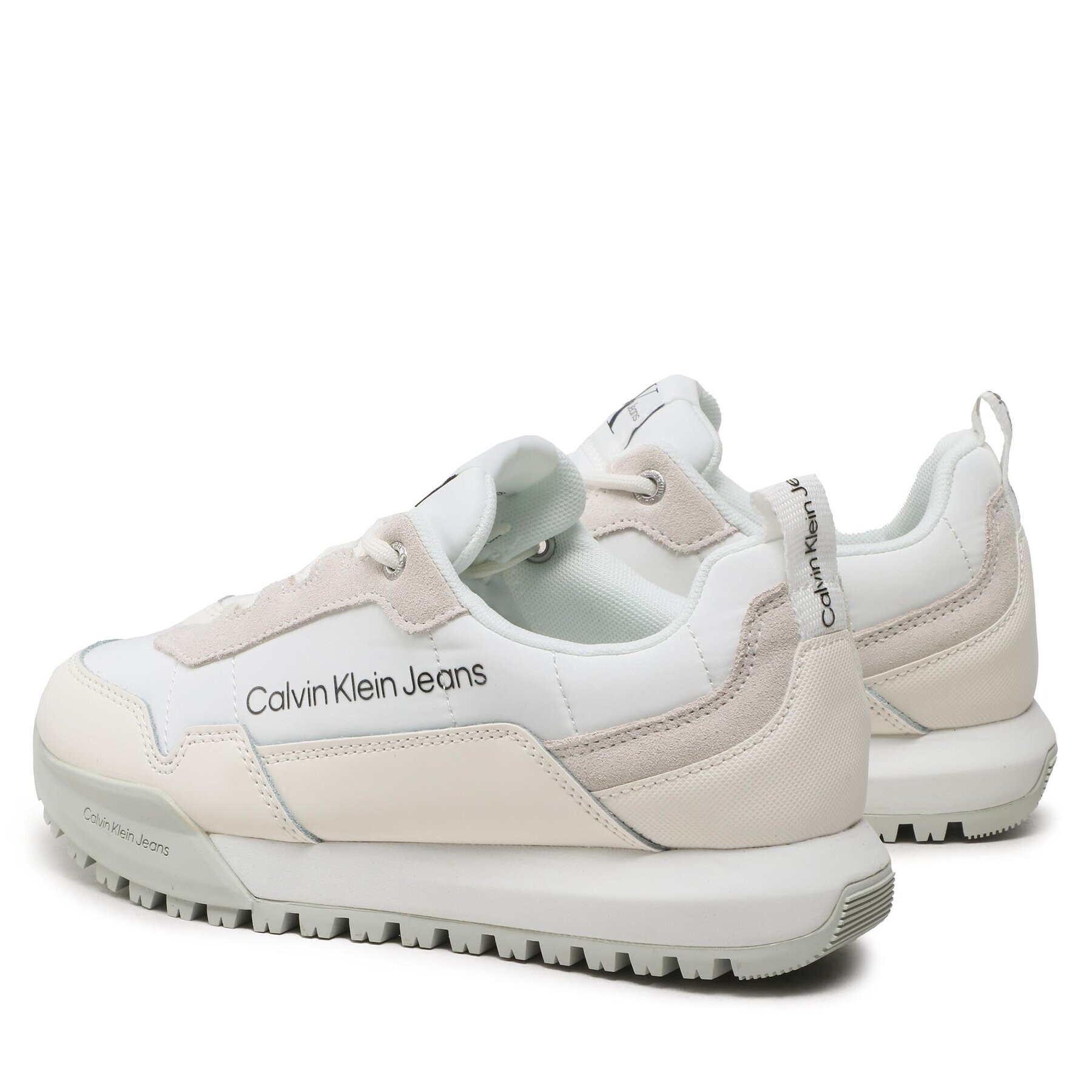 Calvin Klein Jeans Сникърси Toothy Runner LAceup Su-Ny Wm YW0YW00790 Бял - Pepit.bg