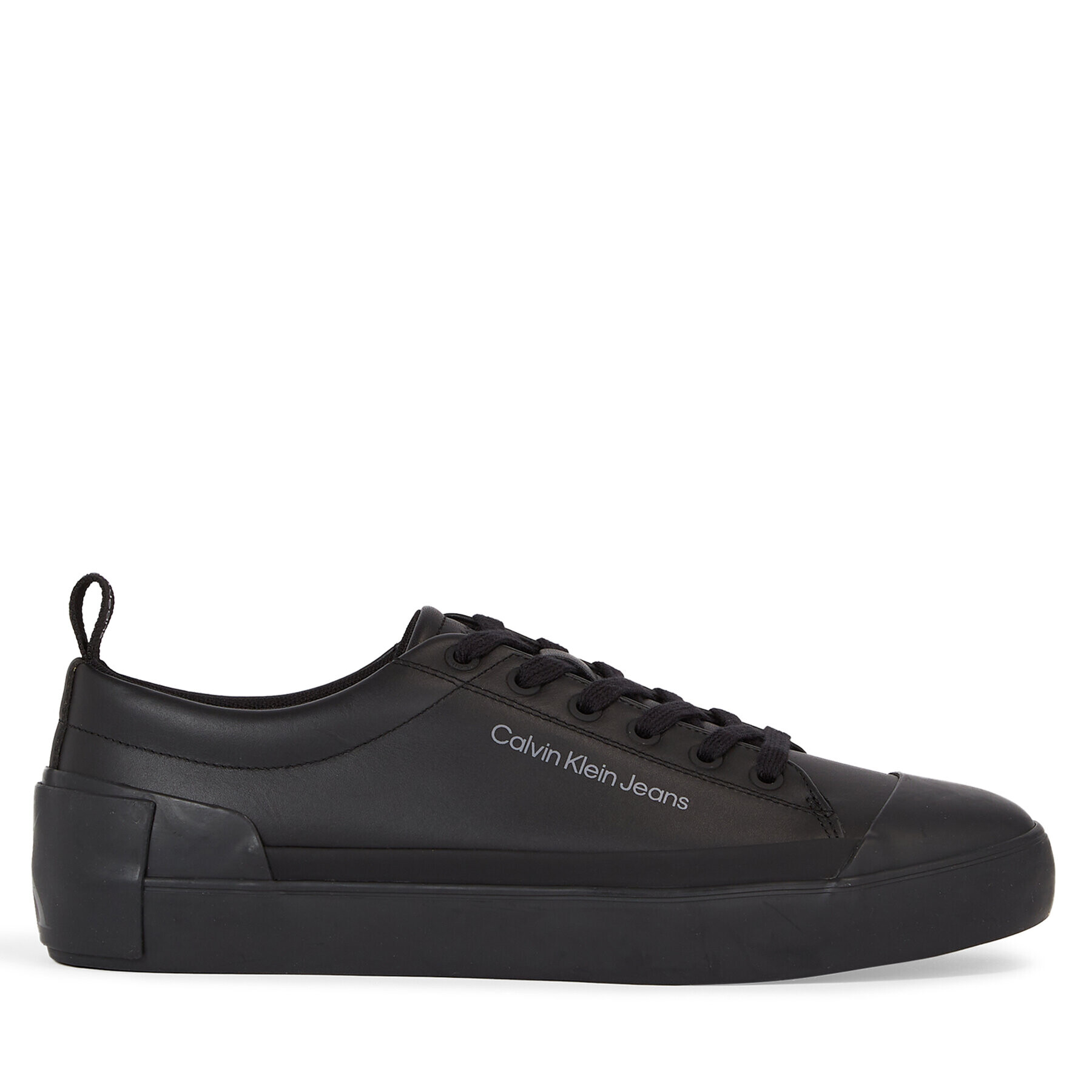 Calvin Klein Jeans Сникърси Vulcanized Laceup Low Lth YM0YM00795 Черен - Pepit.bg