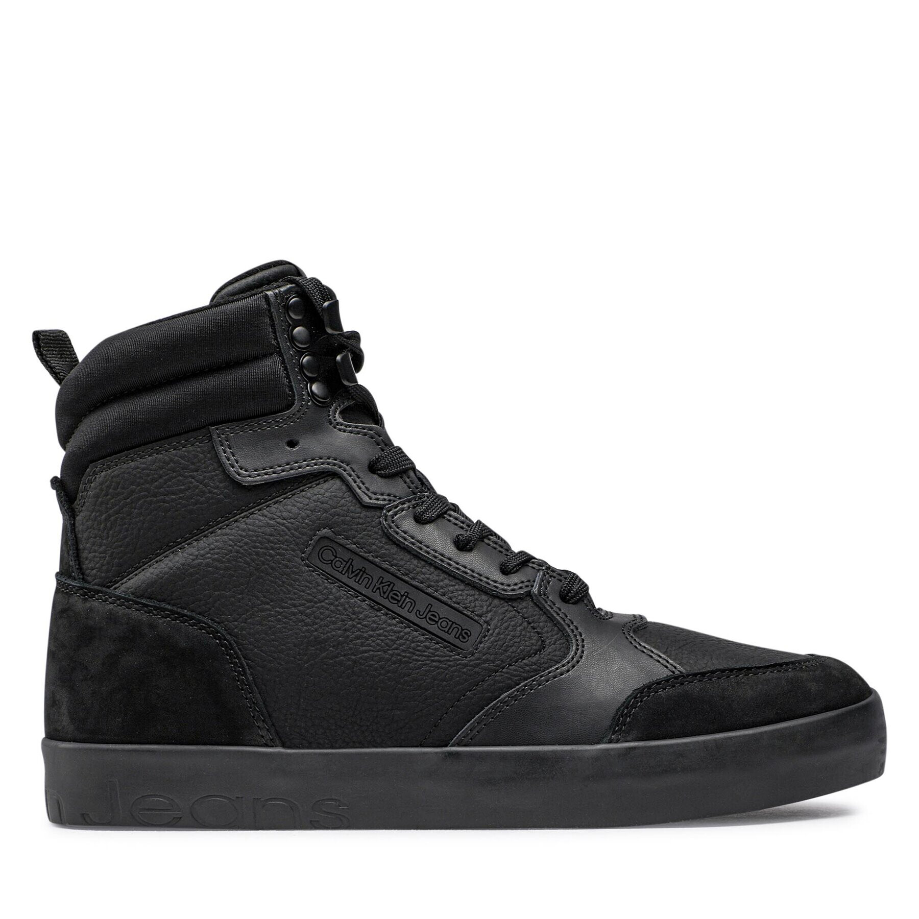 Calvin Klein Jeans Сникърси Vulccanized Laceup Mid N-W YM0YM00482 Черен - Pepit.bg