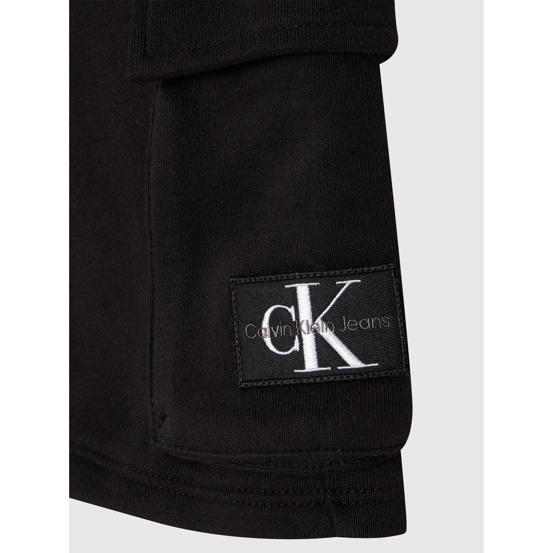 Calvin Klein Jeans Спортни шорти Badge IB0IB01182 Черен Regular Fit - Pepit.bg