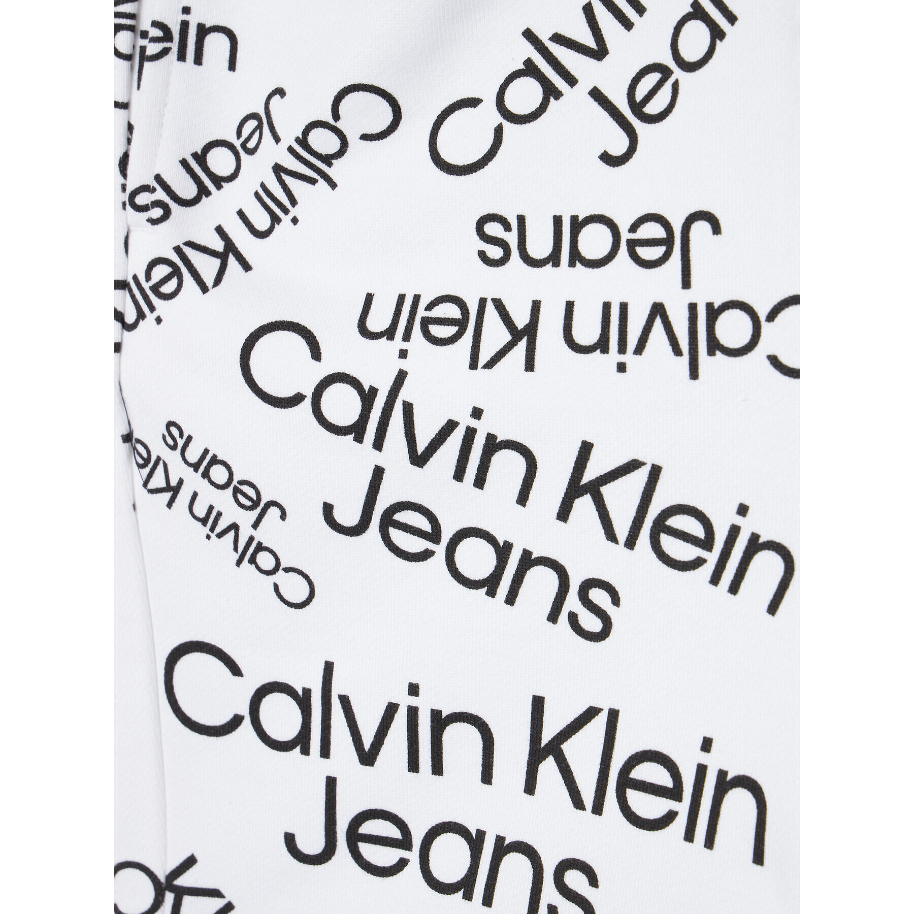 Calvin Klein Jeans Спортни шорти Logo IB0IB01179 Бял Relaxed Fit - Pepit.bg