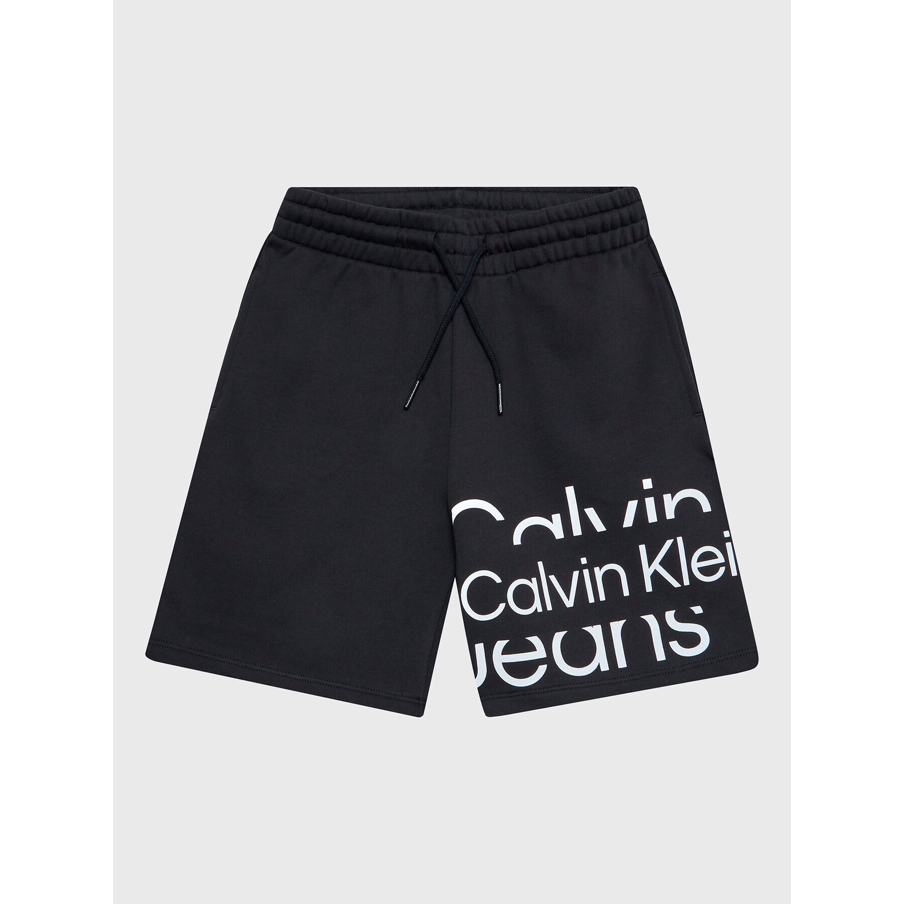 Calvin Klein Jeans Спортни шорти Logo IB0IB01607 Черен Regular Fit - Pepit.bg