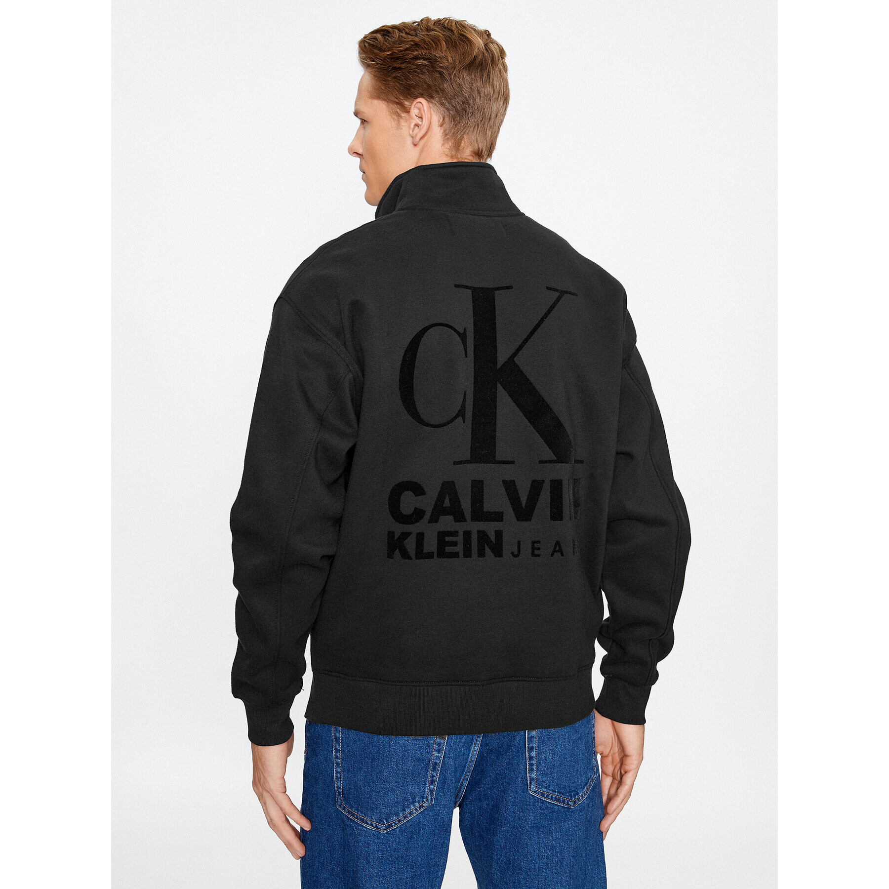 Calvin Klein Jeans Суитшърт 1978 J30J324100 Черен Regular Fit - Pepit.bg