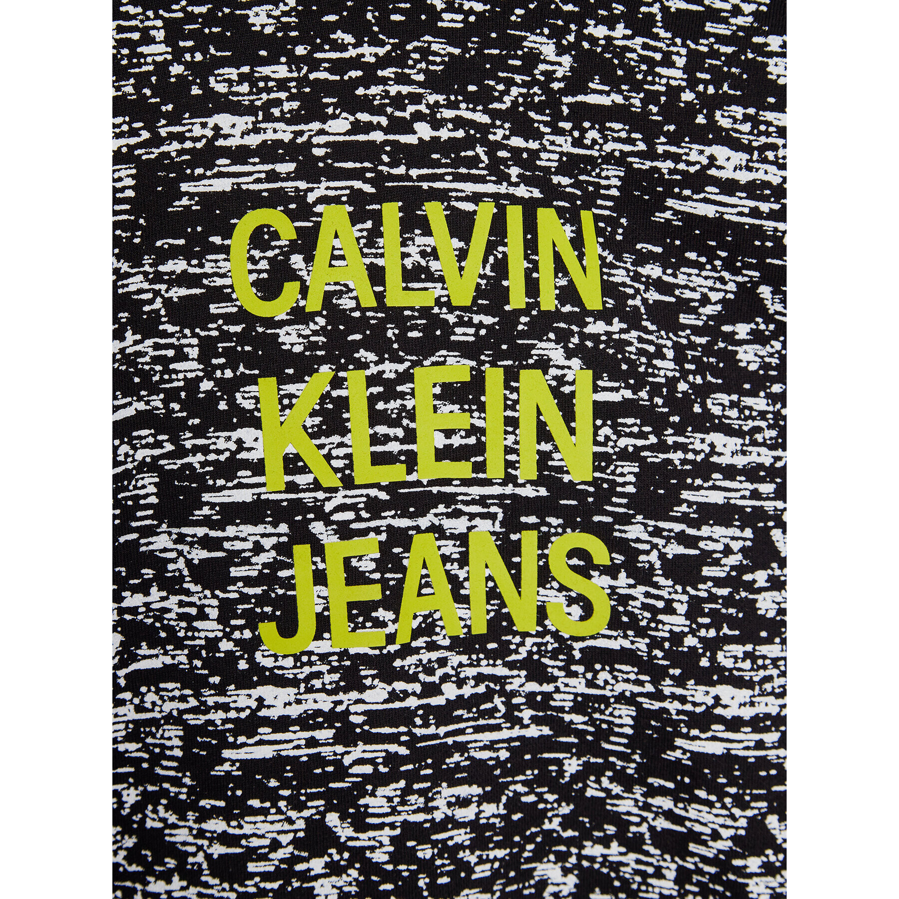 Calvin Klein Jeans Суитшърт Aop Noise IB0IB00988 Черен Regular Fit - Pepit.bg