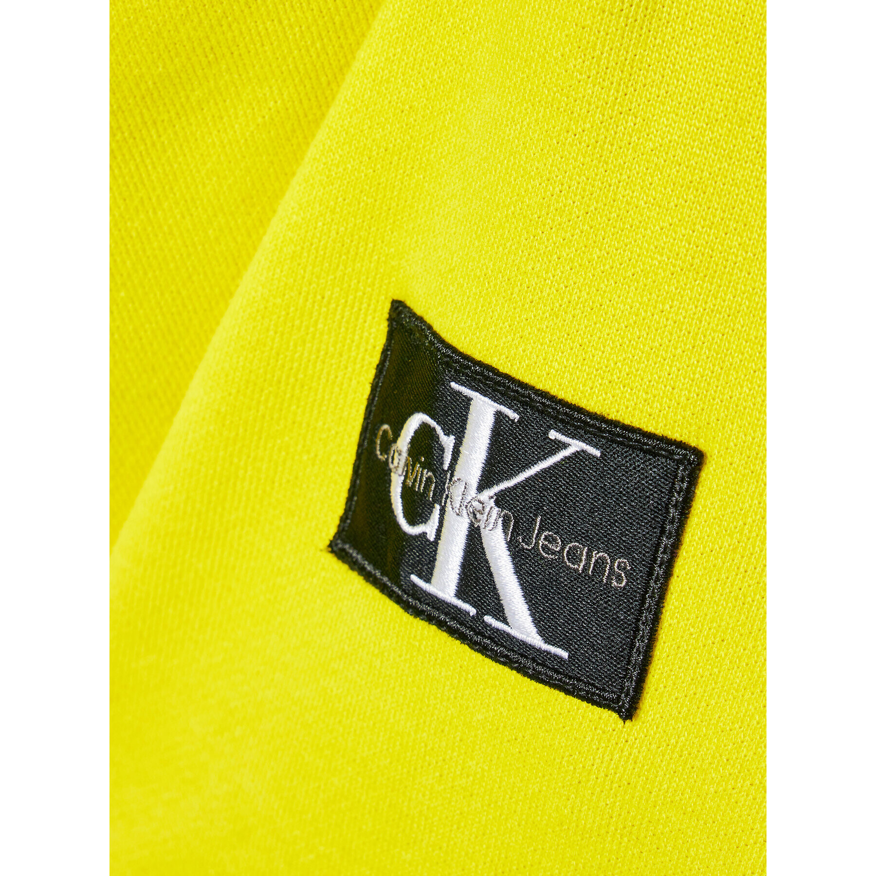 Calvin Klein Jeans Суитшърт Badge IB0IB01114 Жълт Regular Fit - Pepit.bg