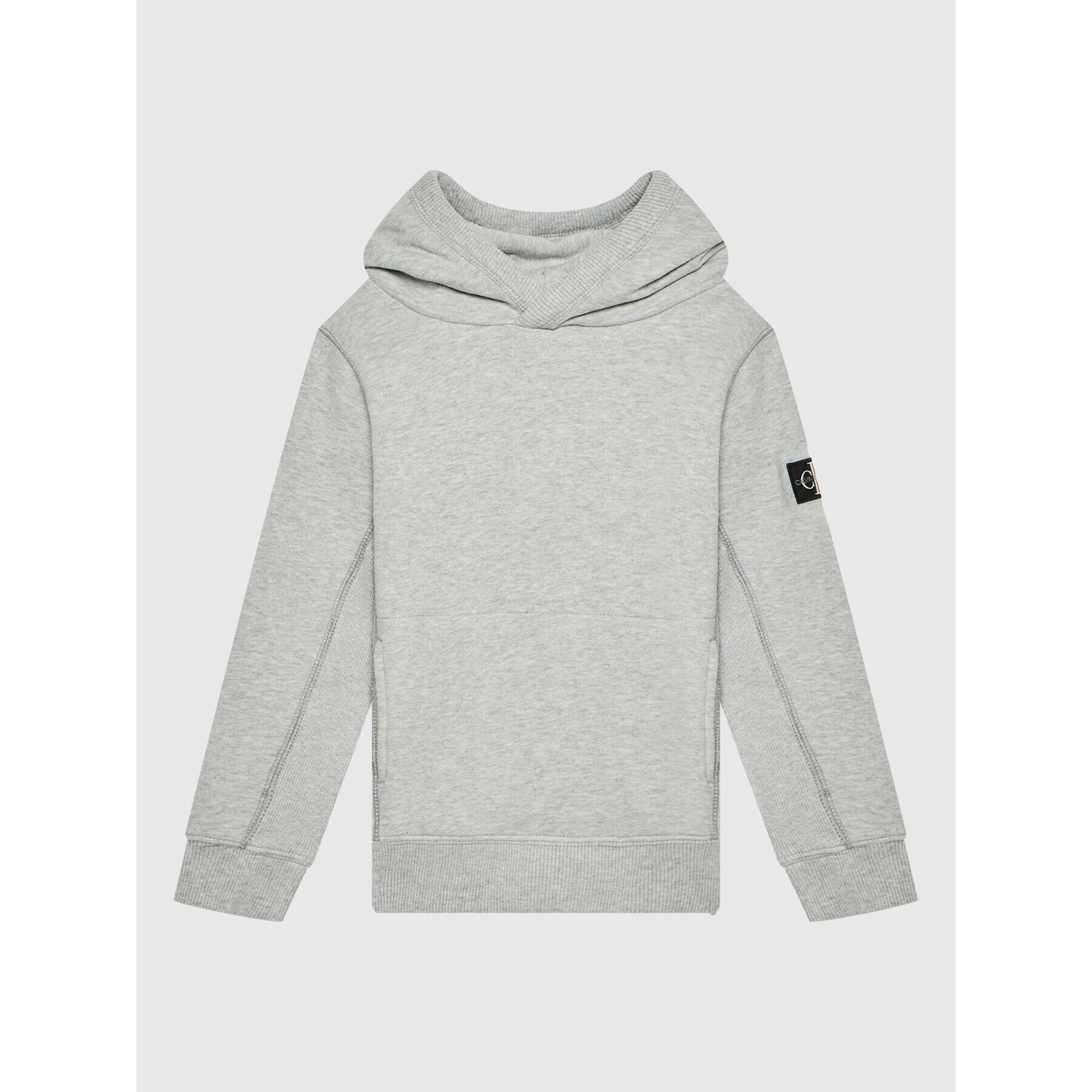 Calvin Klein Jeans Суитшърт Blocking Badge IB0IB00682 Сив Regular Fit - Pepit.bg