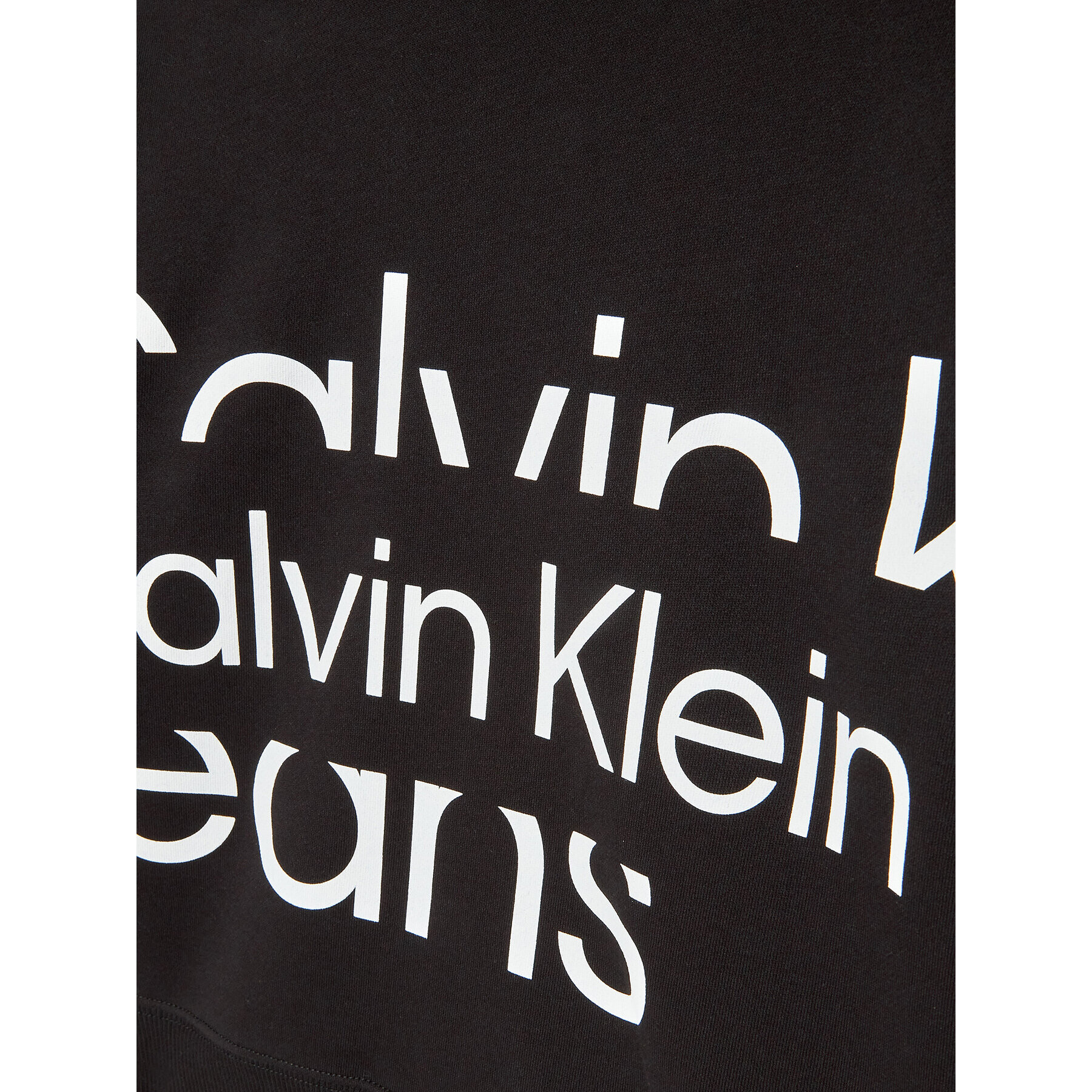 Calvin Klein Jeans Суитшърт Blown Up Logo IB0IB01629 Черен Regular Fit - Pepit.bg